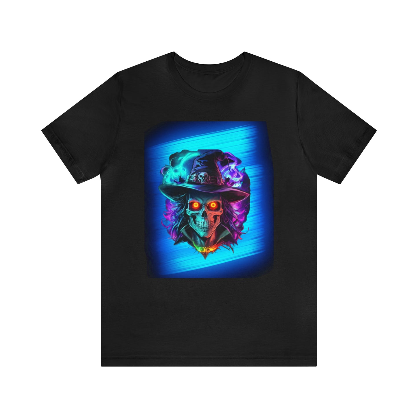 Camiseta de manga corta unisex Jersey - Calaveras de brujas de Halloween - 08