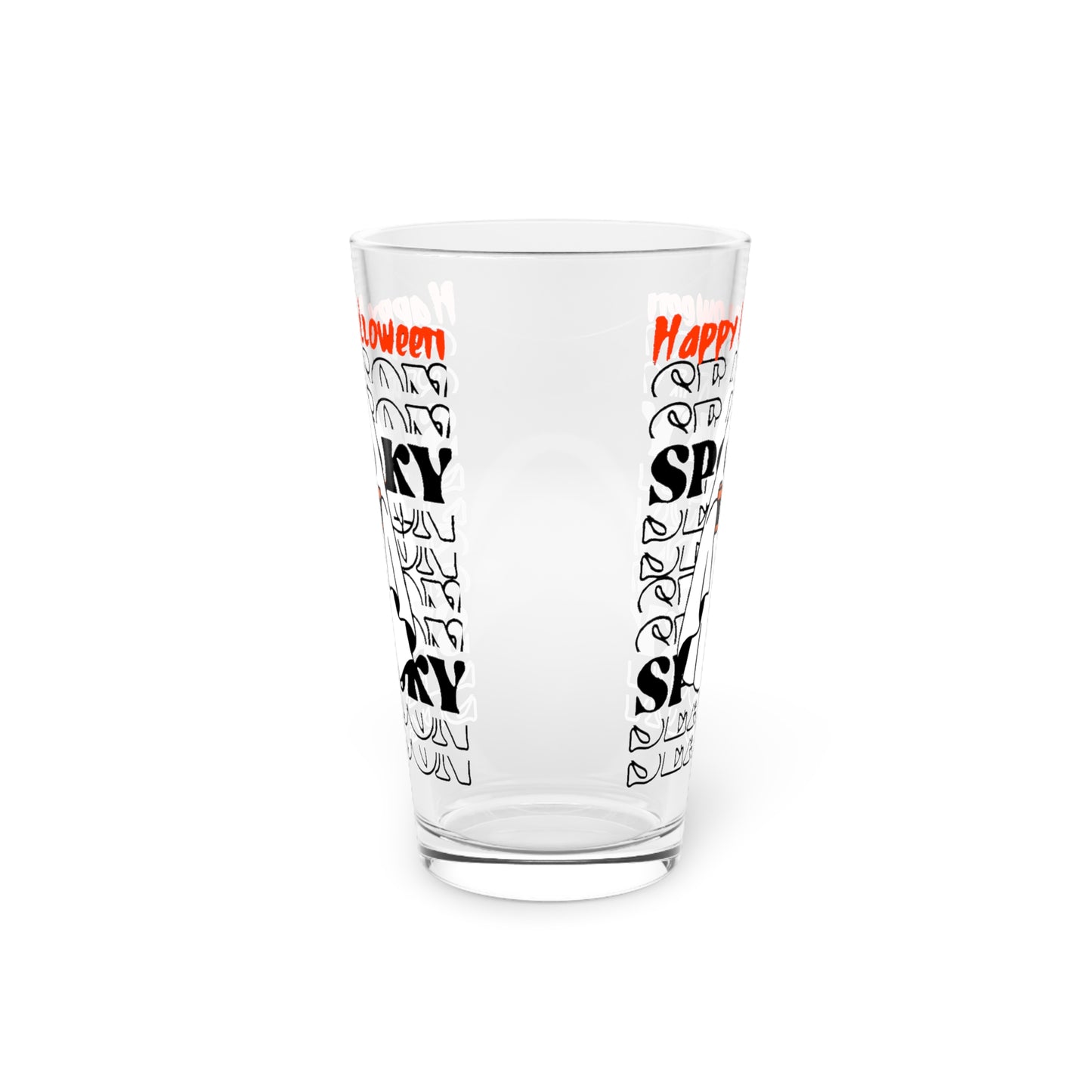 Vaso de pinta, 16 oz - Halloween - Pequeño fantasma - 08