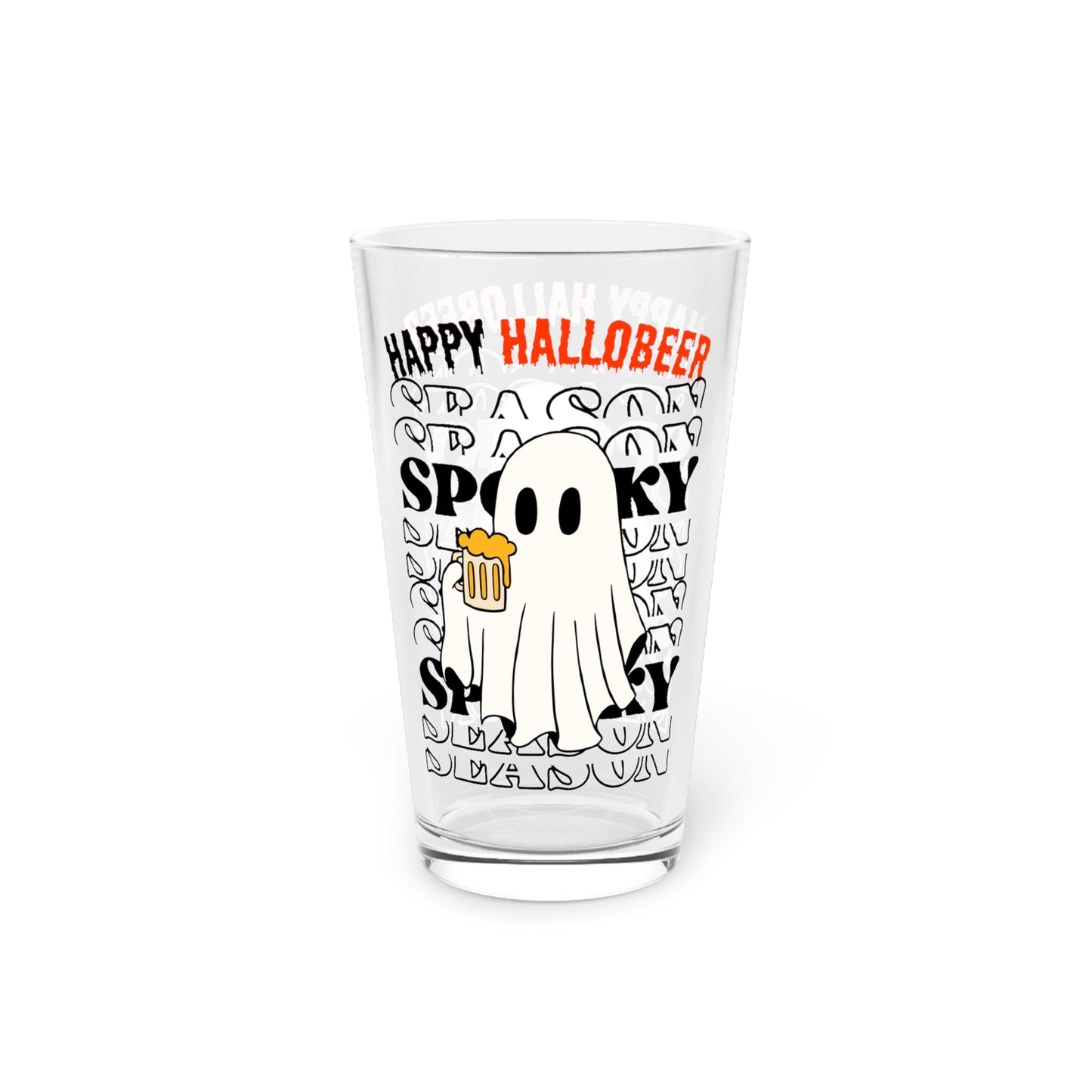 Vaso de pinta, 16 oz - Halloween - Pequeño fantasma - 01