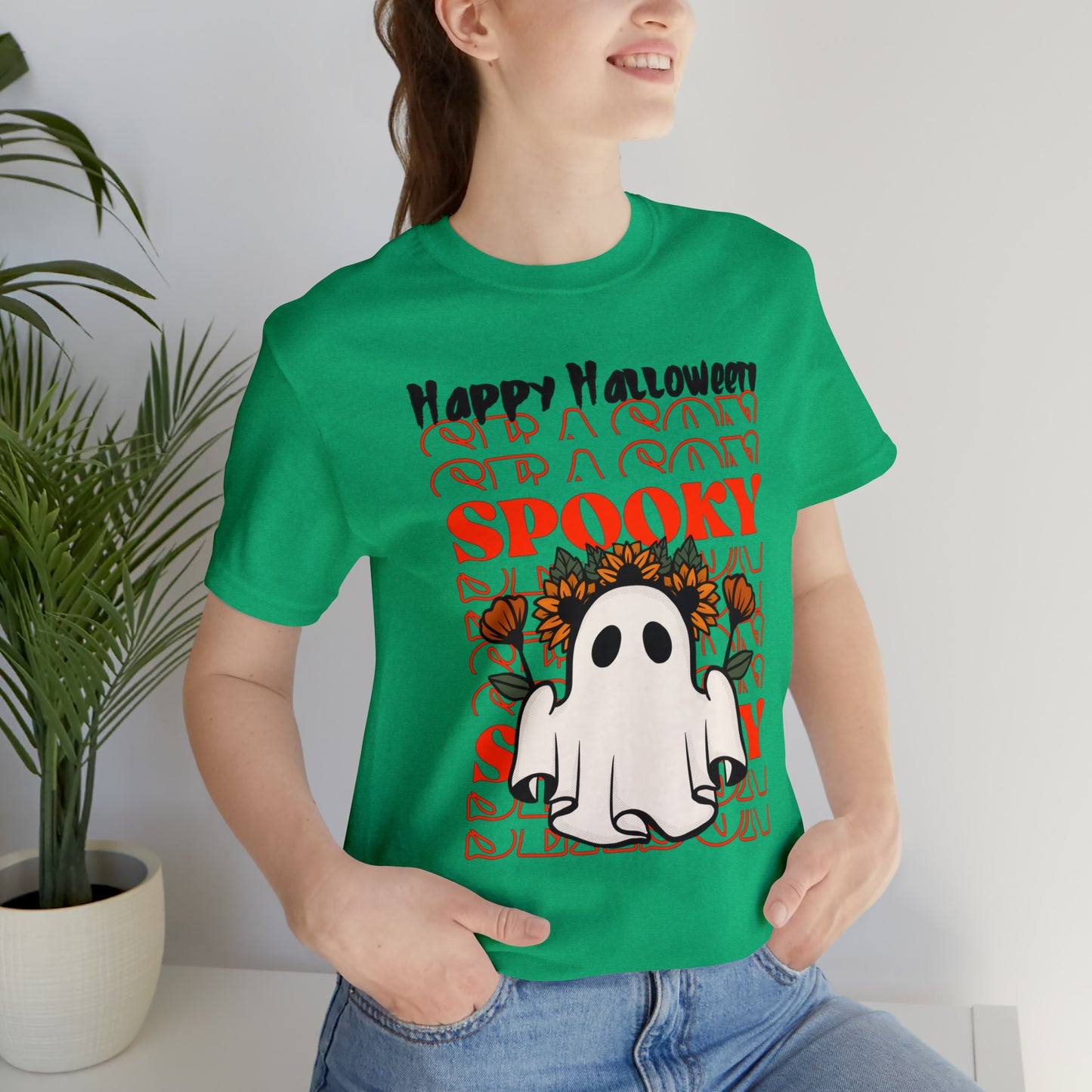 Camiseta de manga corta Unisex Jersey - Halloween - Pequeño Fantasma - 11