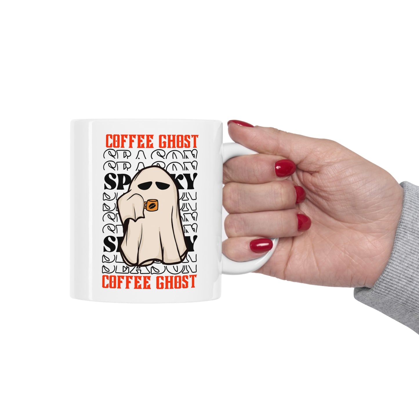 Mug en céramique 11oz - Halloween - Petit Fantôme - 12