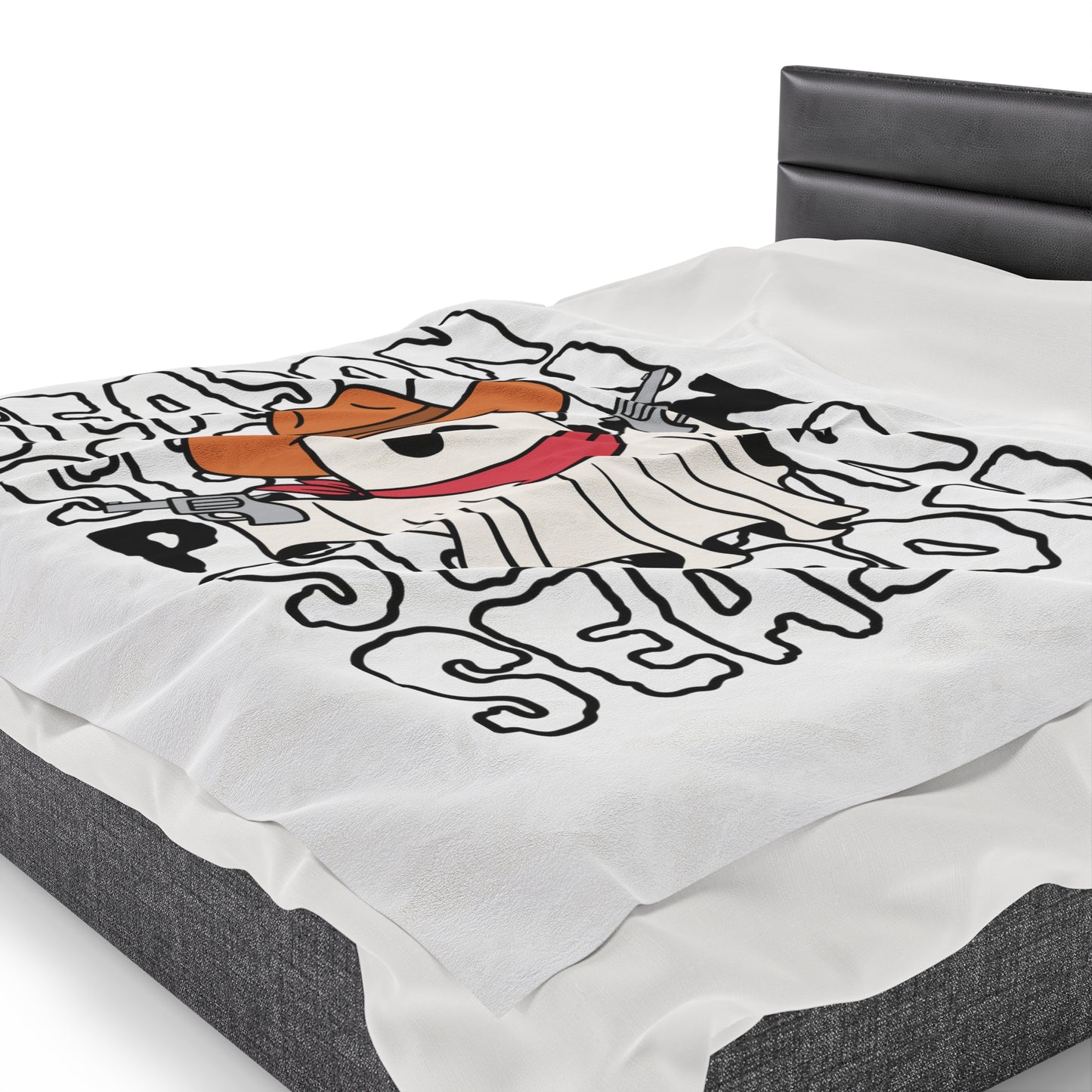Couverture en Peluche Velours - Halloween - Petit Fantôme - 17