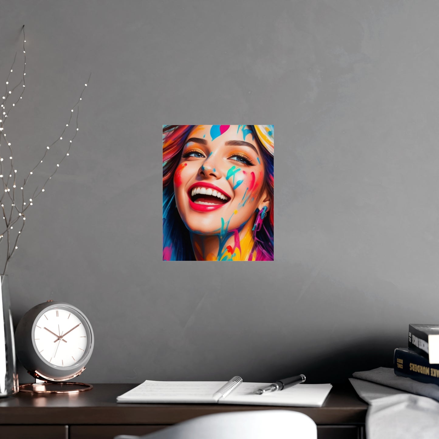 Posters - Colorful and happy face - Vertical Matte Posters - 01