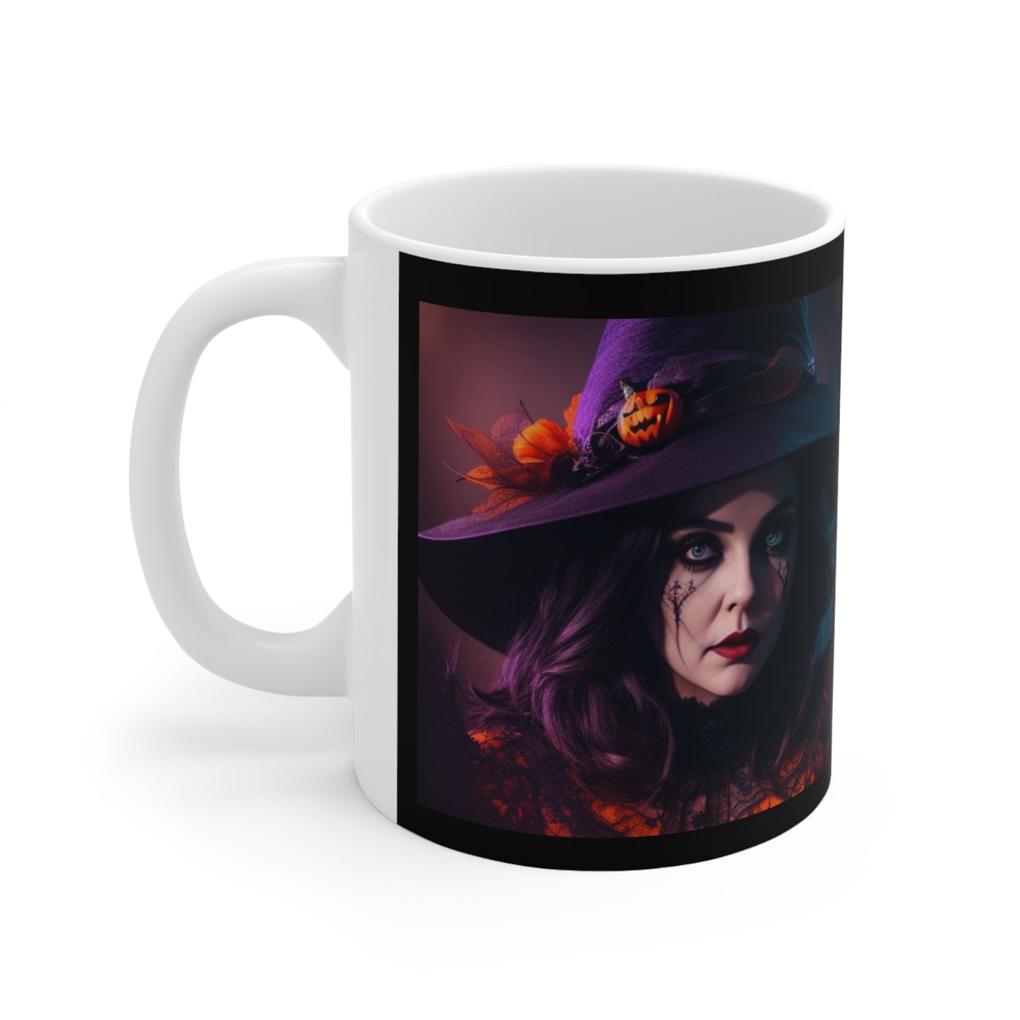Taza de Cerámica 11oz - Bruja de Halloween AI - 05