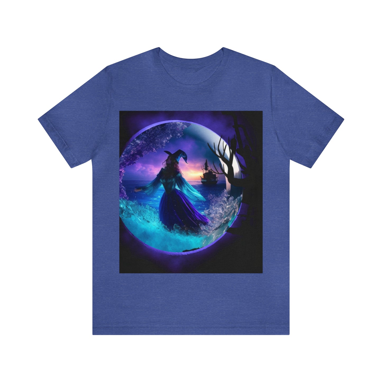 Camiseta de manga corta unisex Jersey - Halloween Witch AI - 02