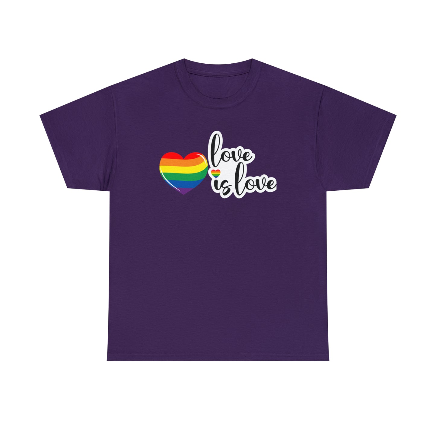 Camiseta unisex de algodón pesado - Love is Love - 02