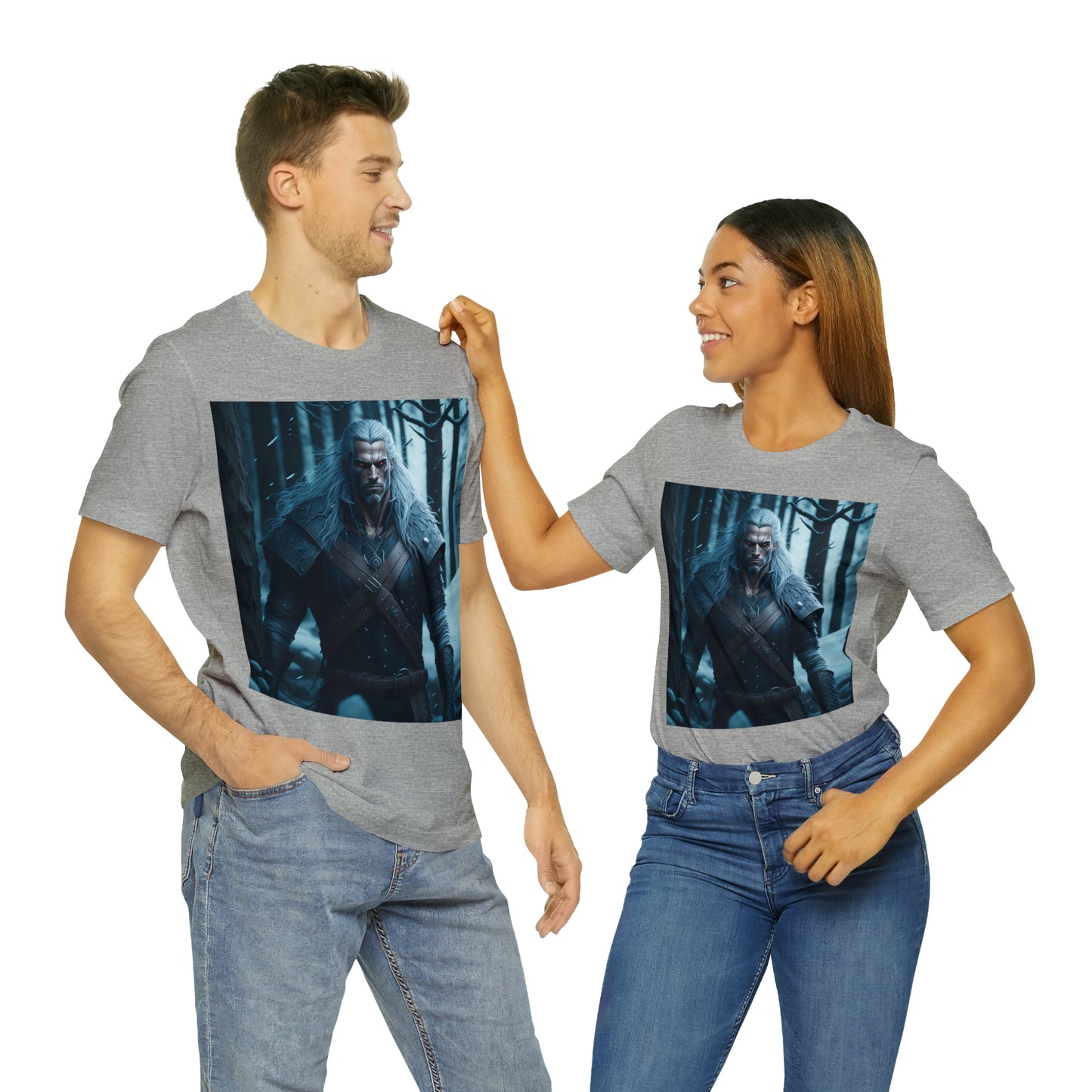 Camiseta de manga corta Unisex Jersey - Halloween Witch man AI - 01