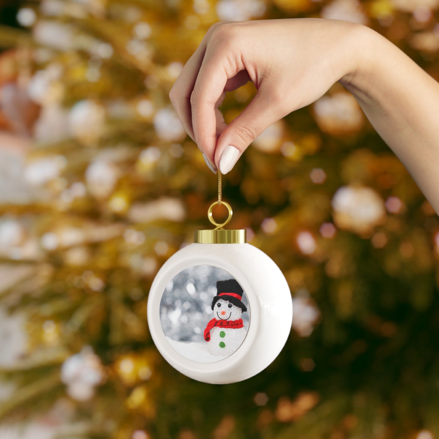 Bola de Navidad - Feliz Navidad - Muñeco de nieve