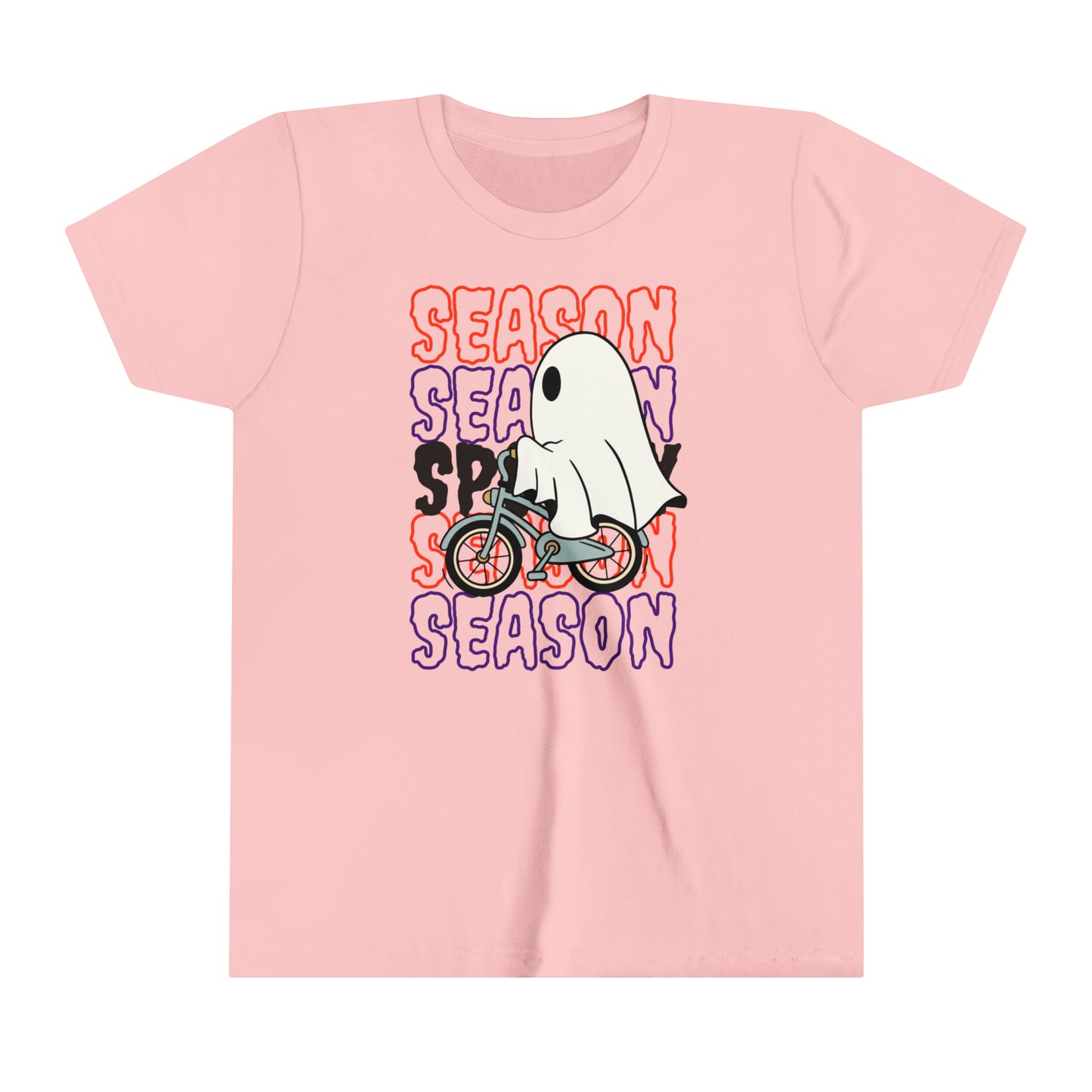 T-shirt à manches courtes pour jeunes - Halloween - Petit Fantôme - 18