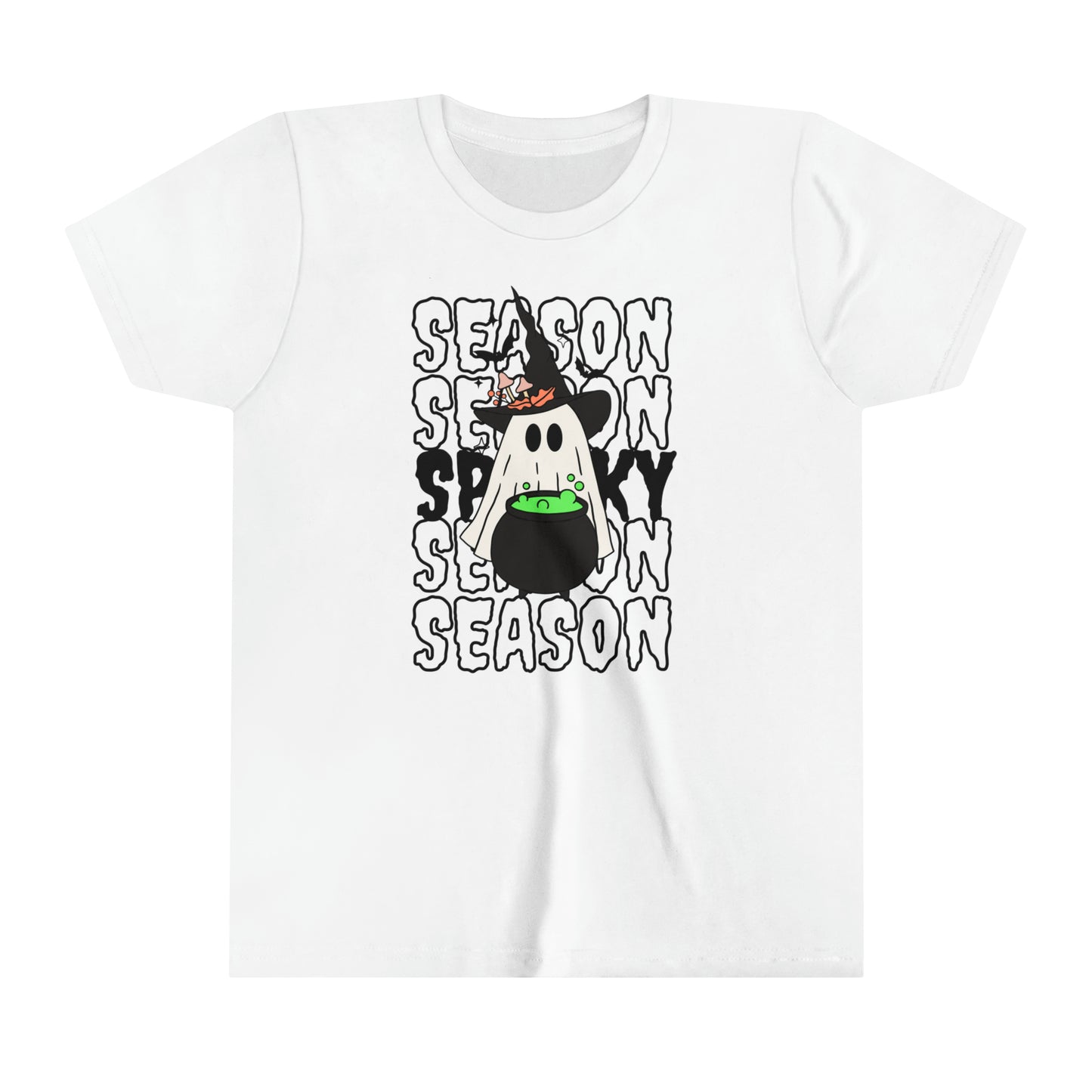 T-shirt à manches courtes pour jeunes - Halloween - Petit Fantôme - 14