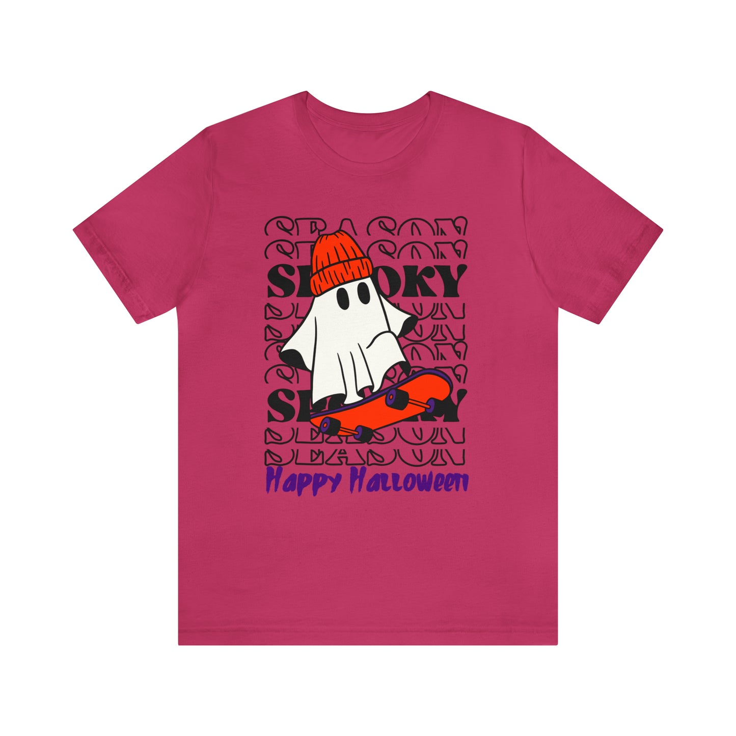 Camiseta de manga corta de jersey unisex - Halloween - Pequeño fantasma - 02