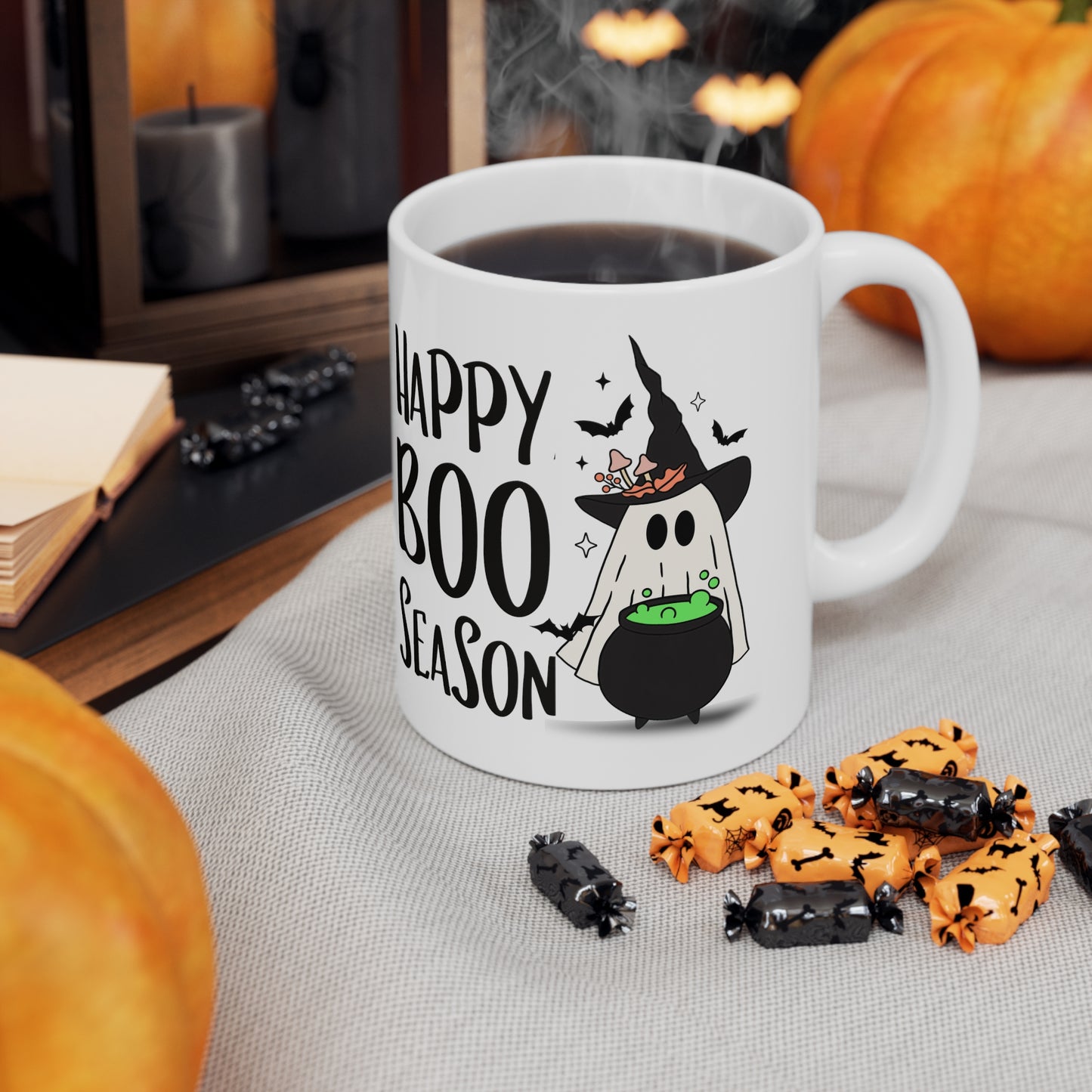 Taza de Cerámica 11oz - Halloween - Pequeño Fantasma - 20