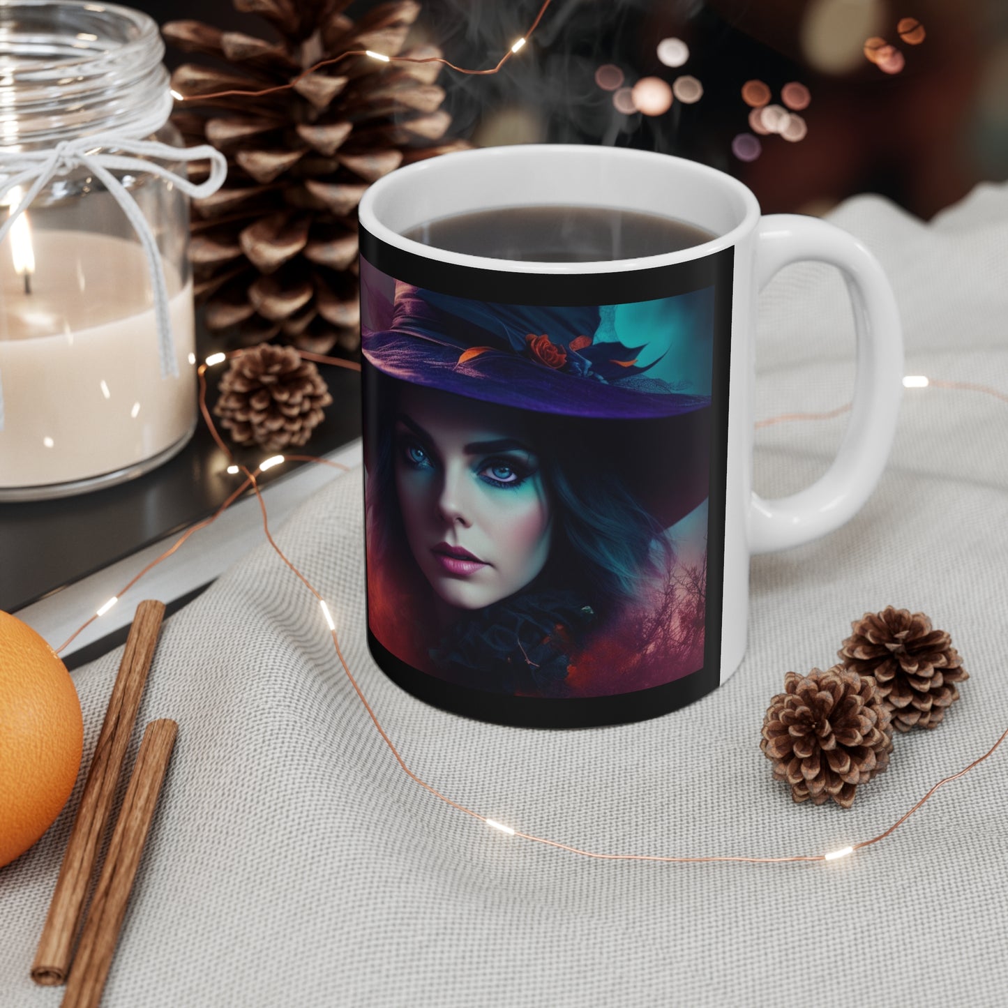 Taza de Cerámica 11oz - Bruja de Halloween AI - 08