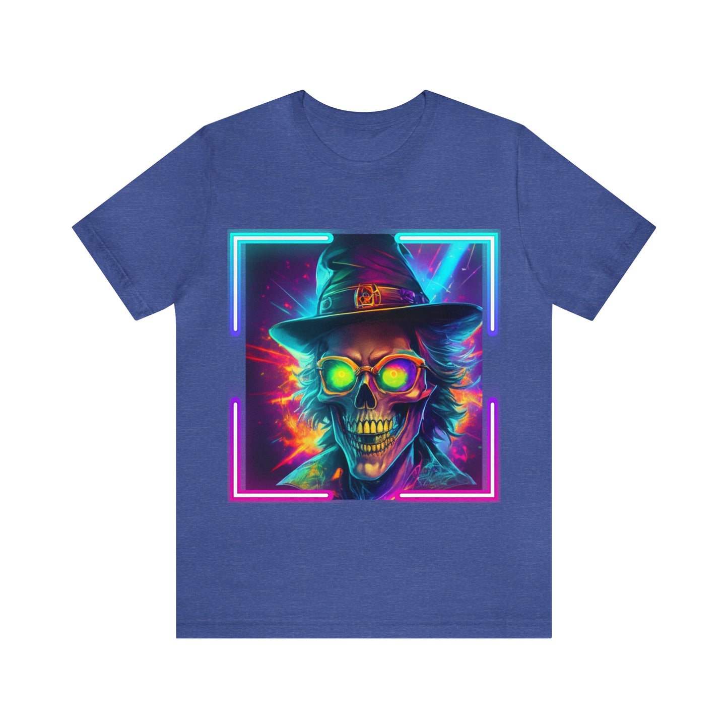 Camiseta de manga corta unisex Jersey - Calaveras de brujas de Halloween - 04