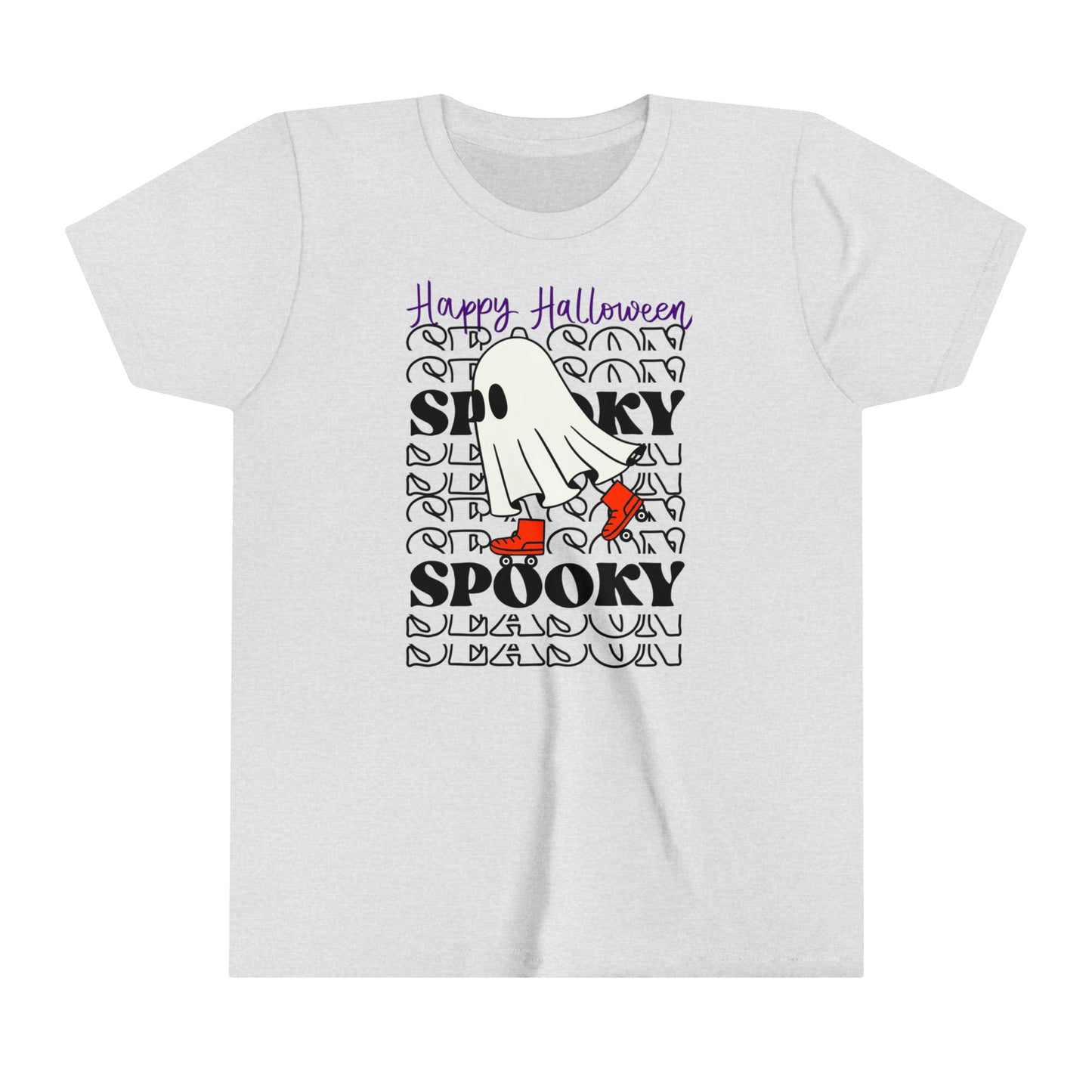 T-shirt à manches courtes pour jeunes - Halloween - Petit Fantôme - 10
