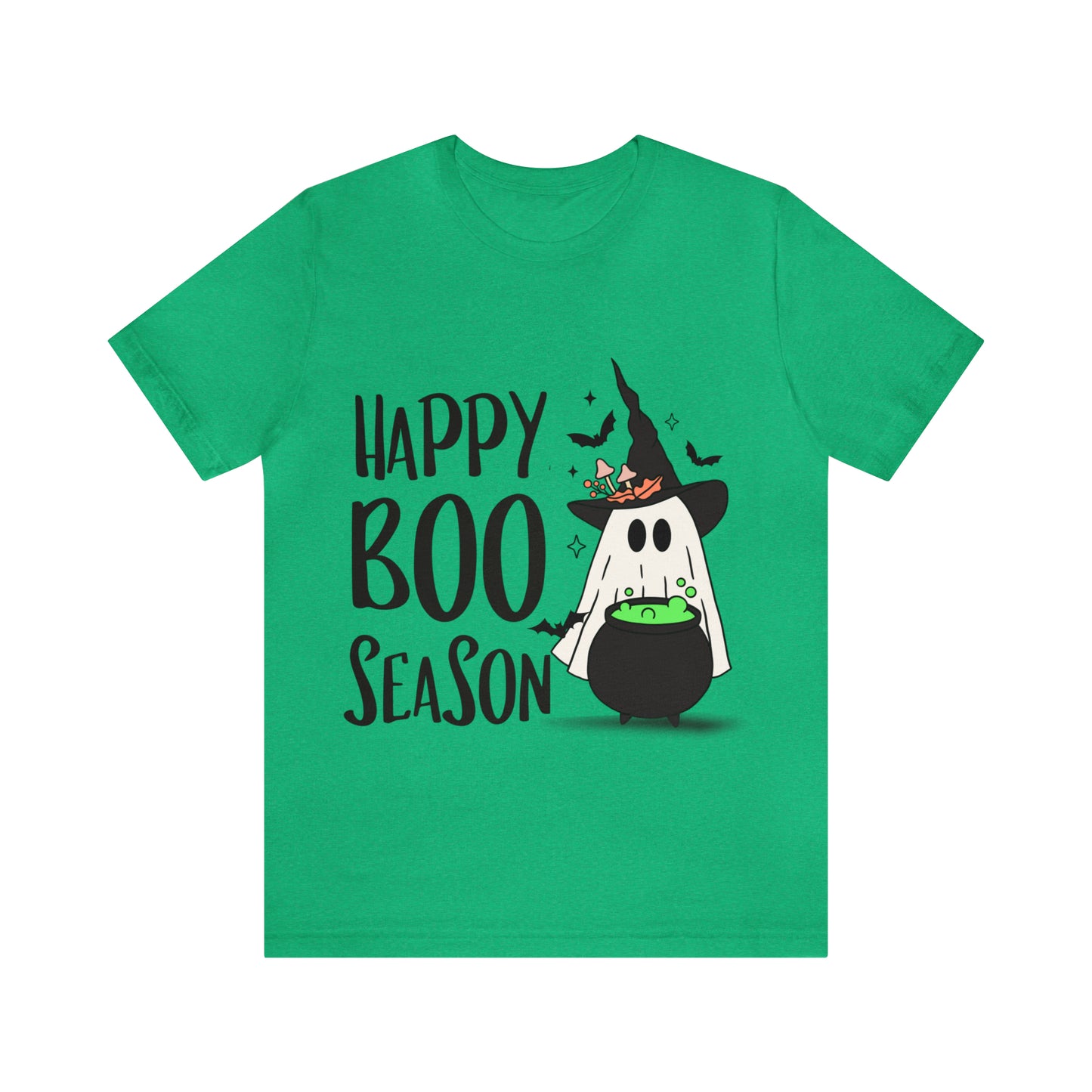 Tee-shirt à manches courtes en jersey unisexe - Halloween - Petit Fantôme - 20