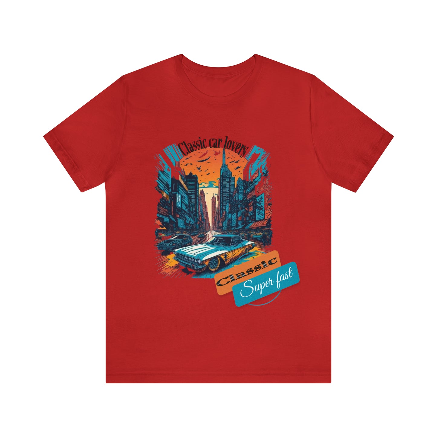 Camiseta Jersey Manga Corta - Coche Clásico - 01