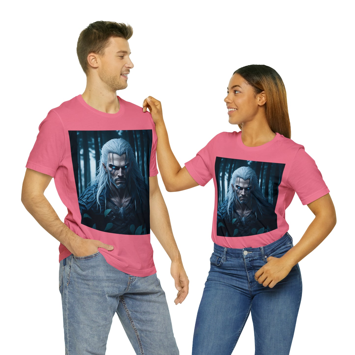 Camiseta de manga corta Unisex Jersey - Halloween Witch man AI - 02