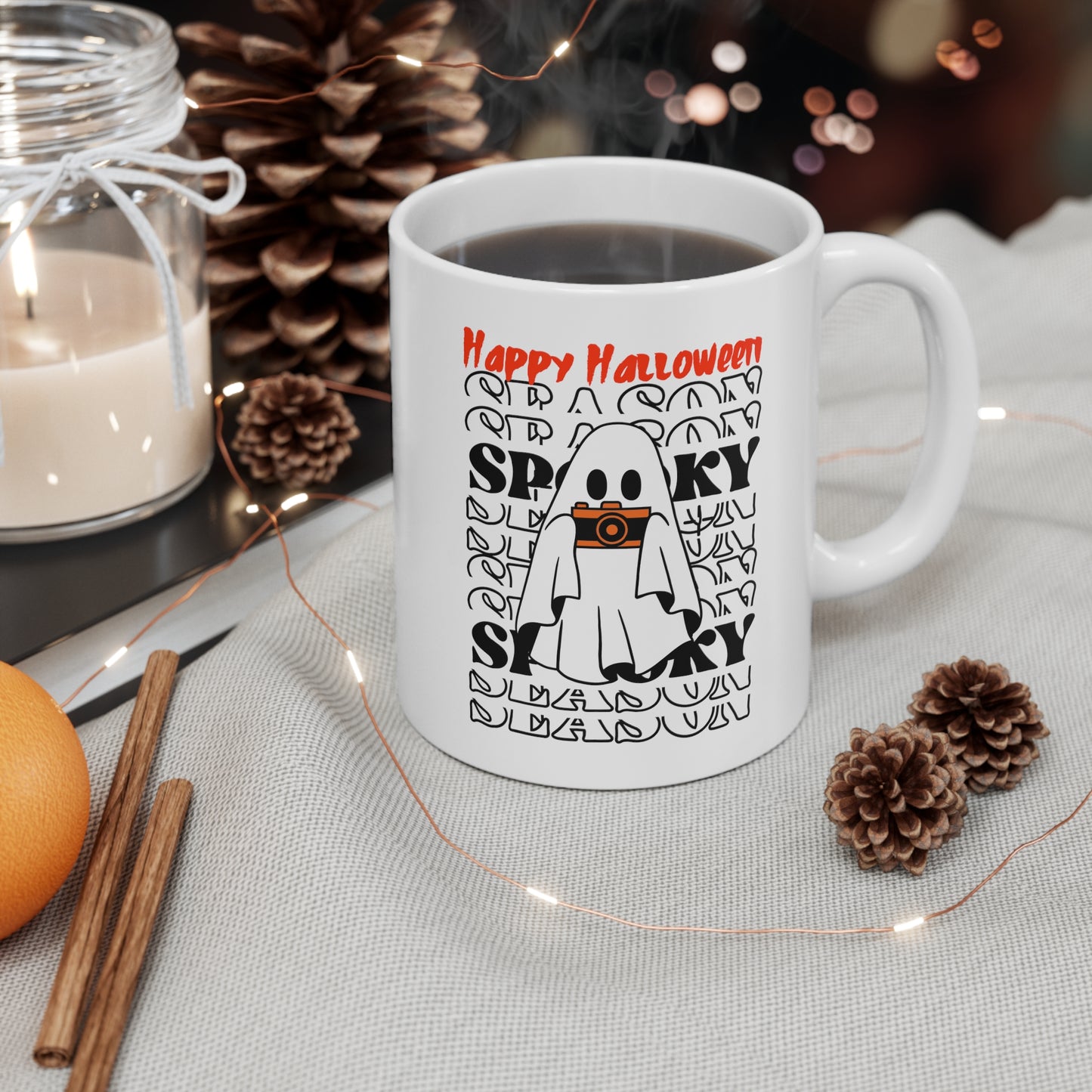 Mug en céramique 11oz - Halloween - Petit Fantôme - 08