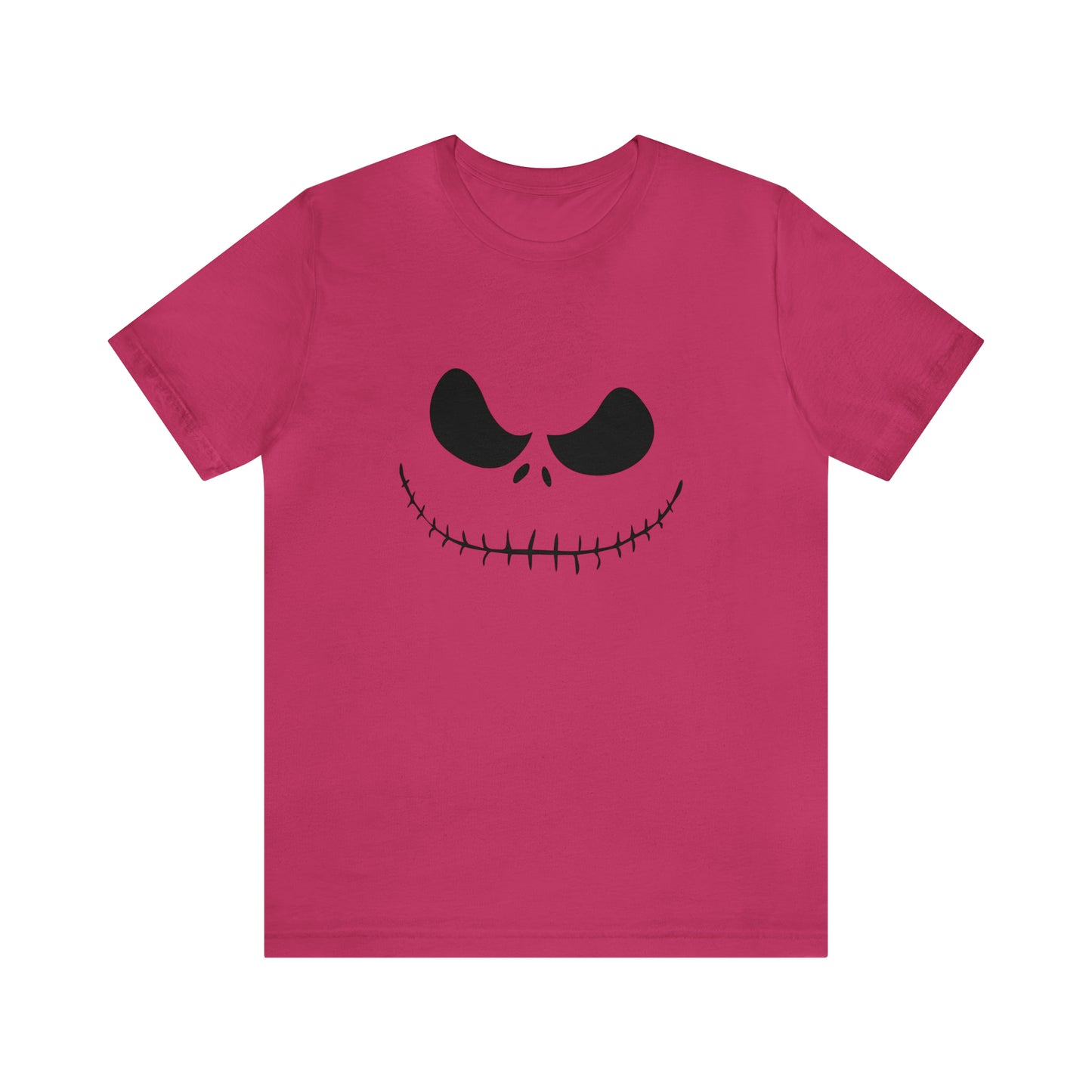 Camiseta de manga corta Unisex Jersey - Cara de terror de Halloween - 02