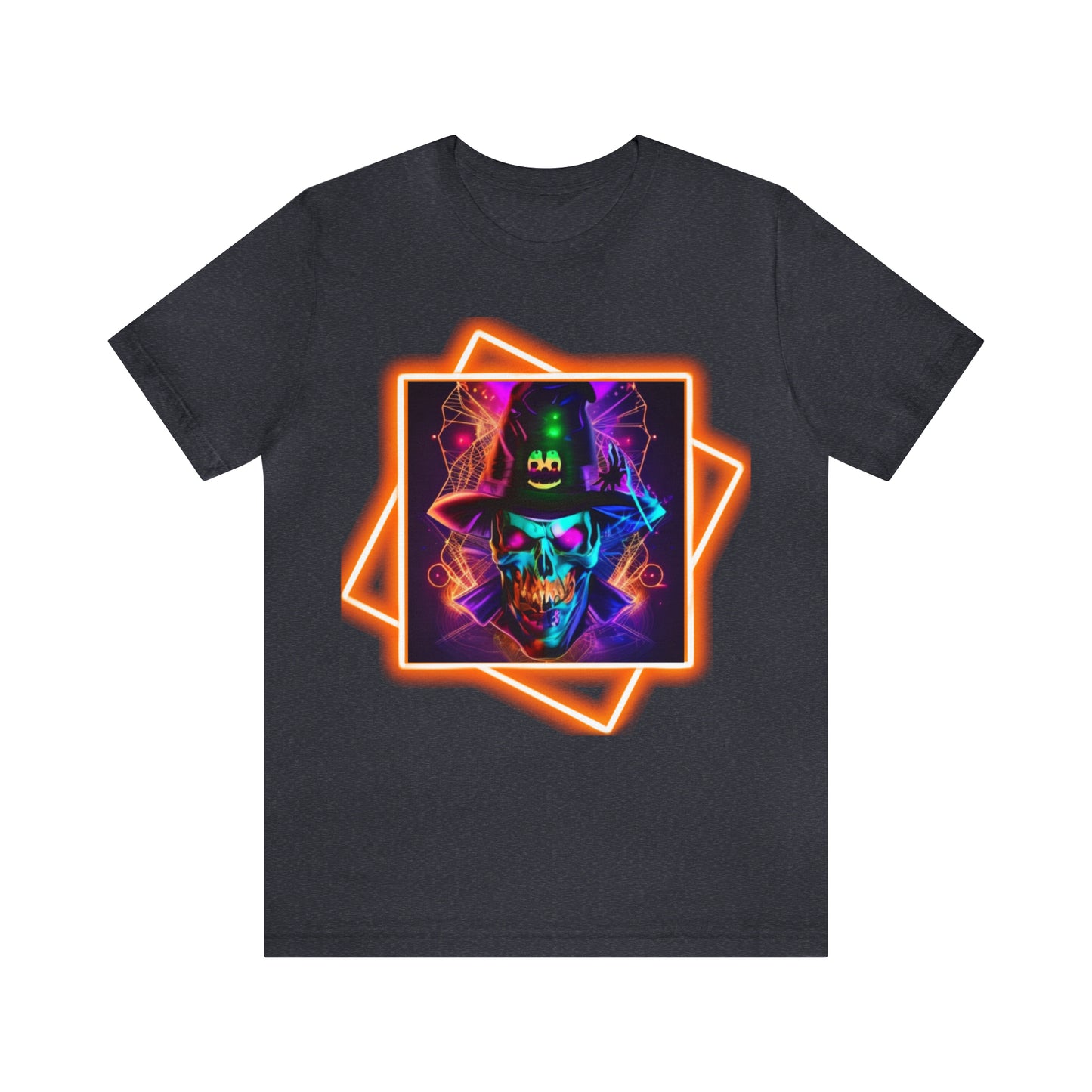 Camiseta de manga corta unisex Jersey - Calaveras de brujas de Halloween - 03