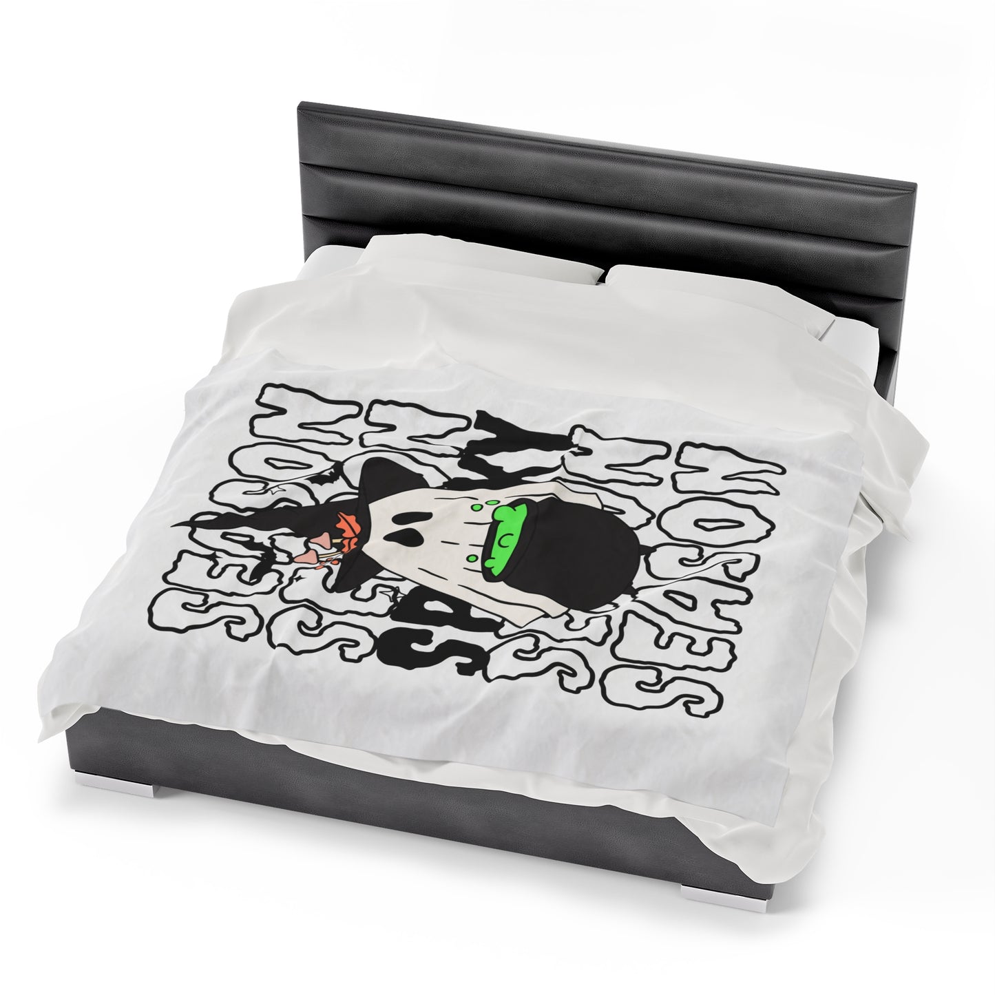 Couverture en Peluche en Velours - Halloween - Petit Fantôme - 14