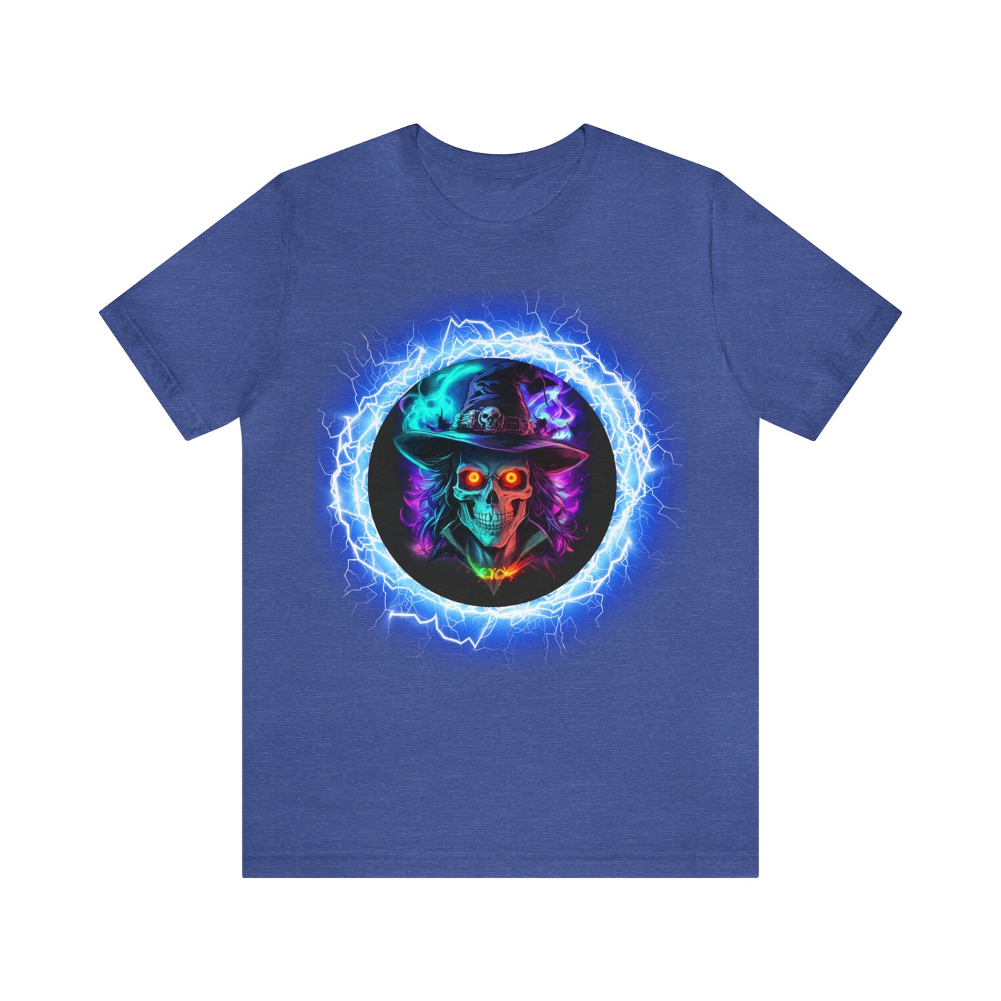 Camiseta de manga corta unisex Jersey - Calaveras de brujas de Halloween - 06