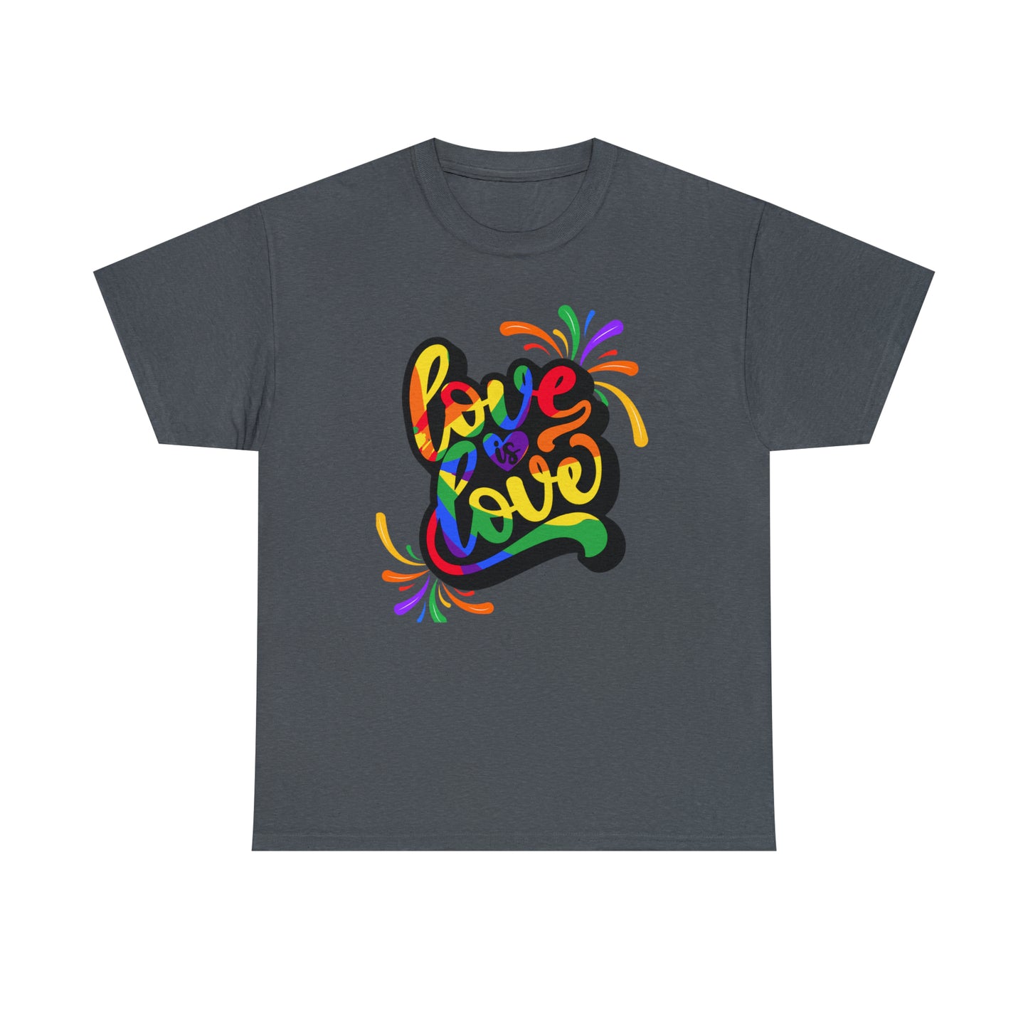Camiseta unisex de algodón pesado - El amor es amor - 01