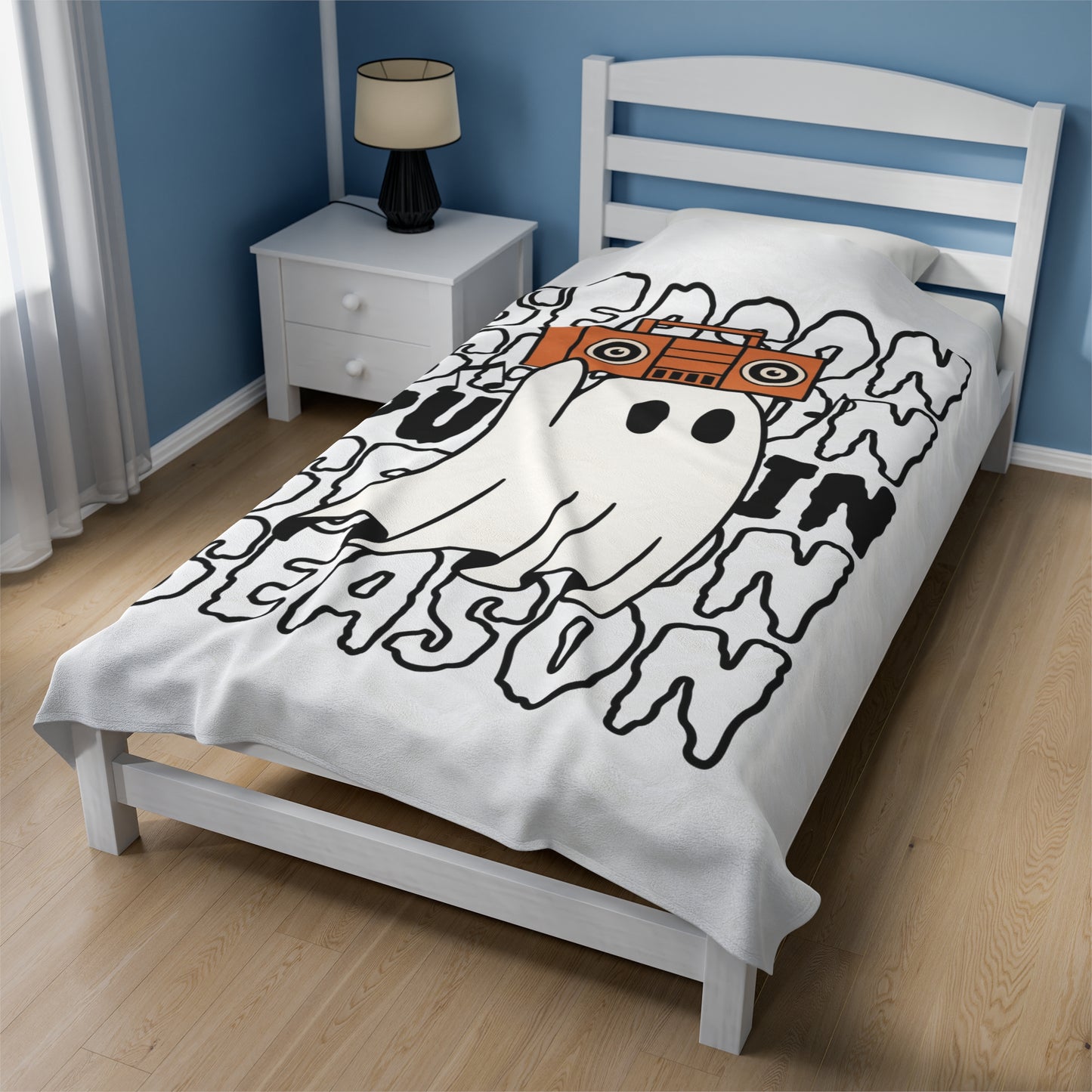 Couverture Peluche Velours - Halloween - Petit Fantôme - 15