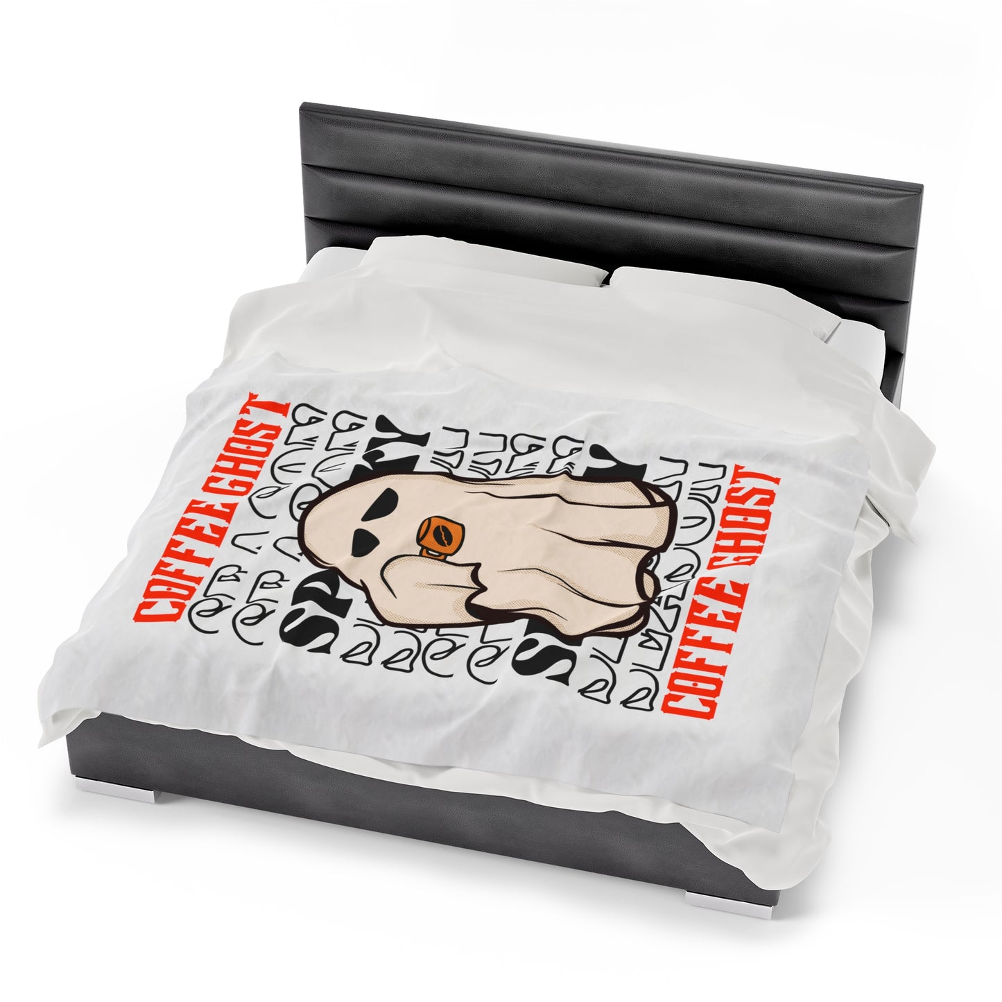 Couverture en Peluche en Velours - Halloween - Petit Fantôme - 12