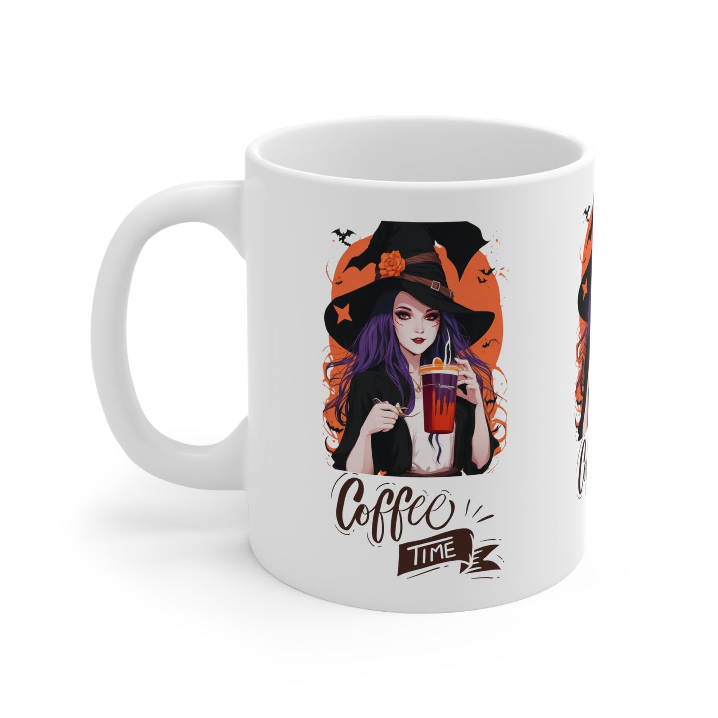 Mug en céramique 11oz - Sorcière d'Halloween - 03