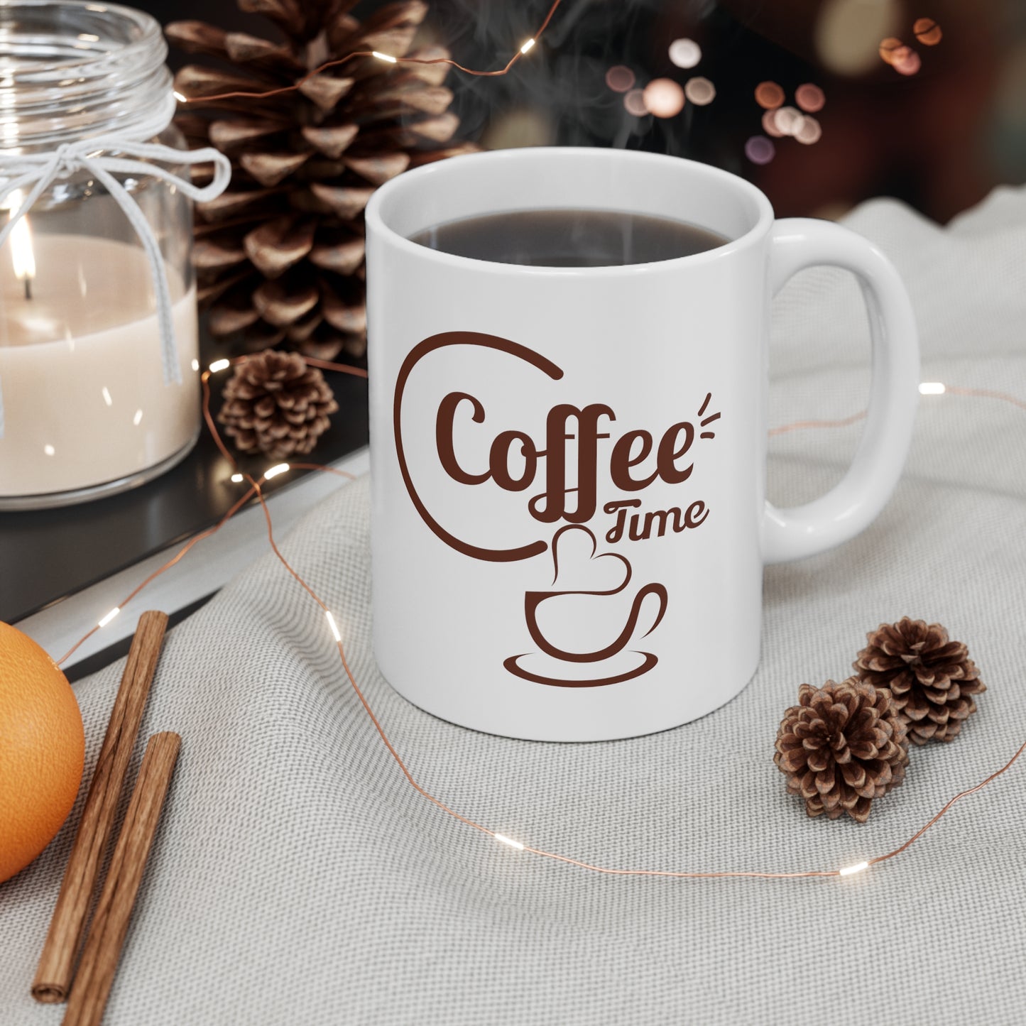 Taza de Cerámica 11oz - La hora del café