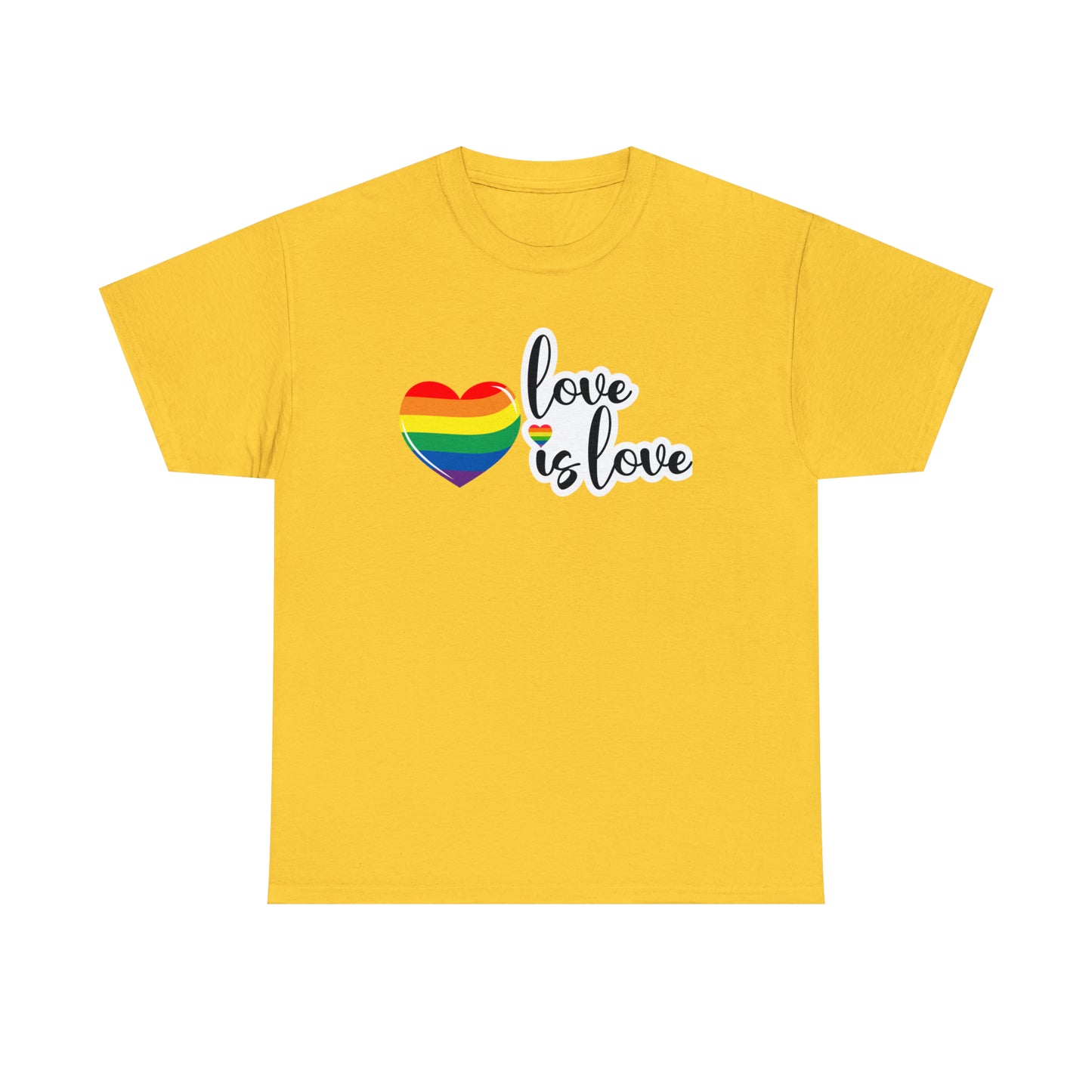 Camiseta unisex de algodón pesado - Love is Love - 02