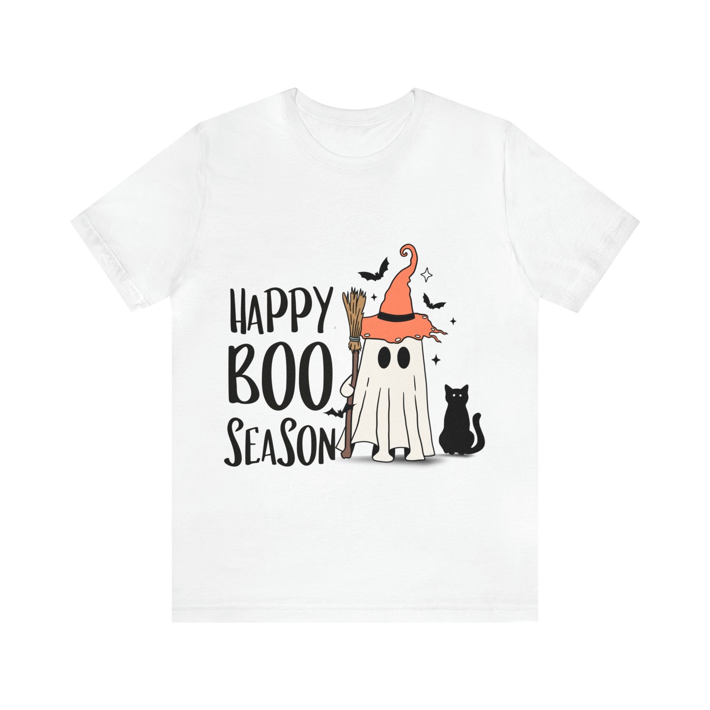 Tee-shirt à manches courtes en jersey unisexe - Halloween - Petit Fantôme - 22