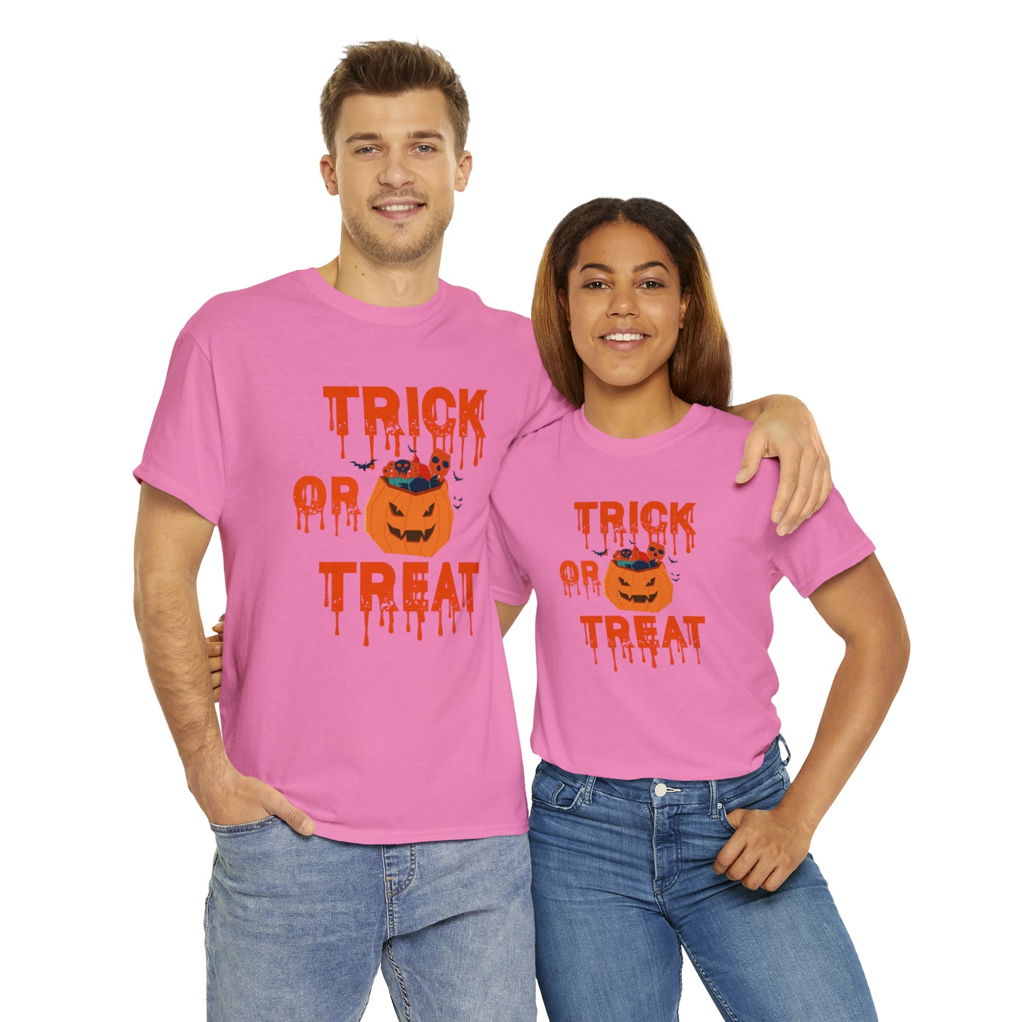 T-shirt unisexe en coton lourd - Halloween - Trick or Treat