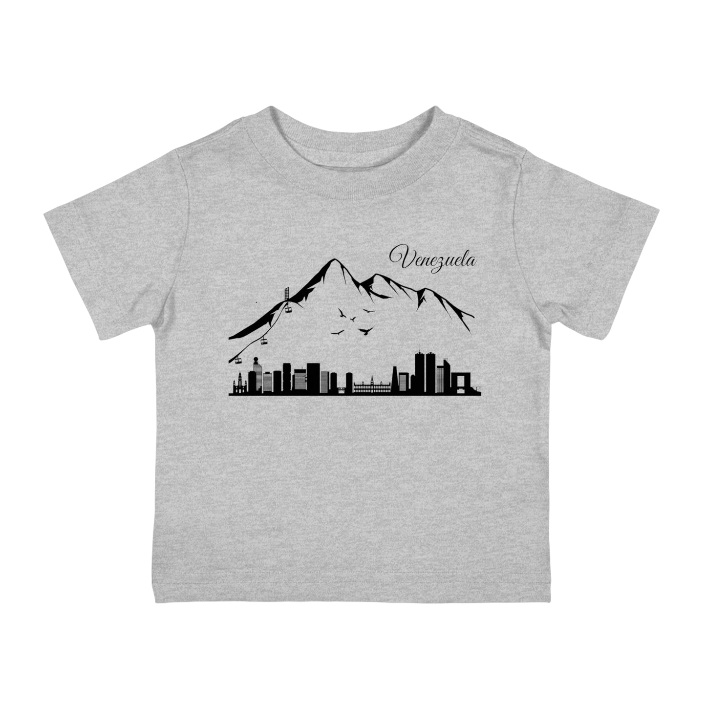 Camiseta Infantil Jersey de Algodón - Silueta de Caracas