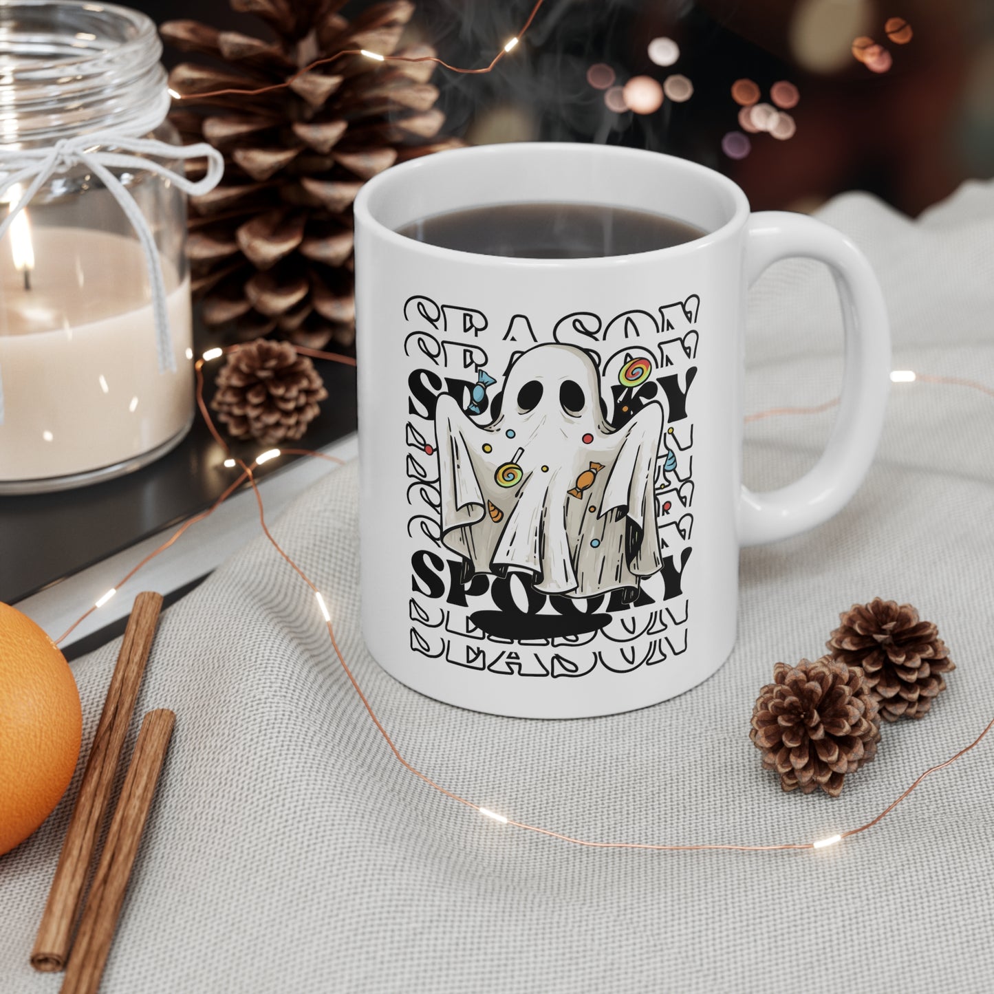 Taza de Cerámica 11oz - Halloween - Pequeño Fantasma - 05