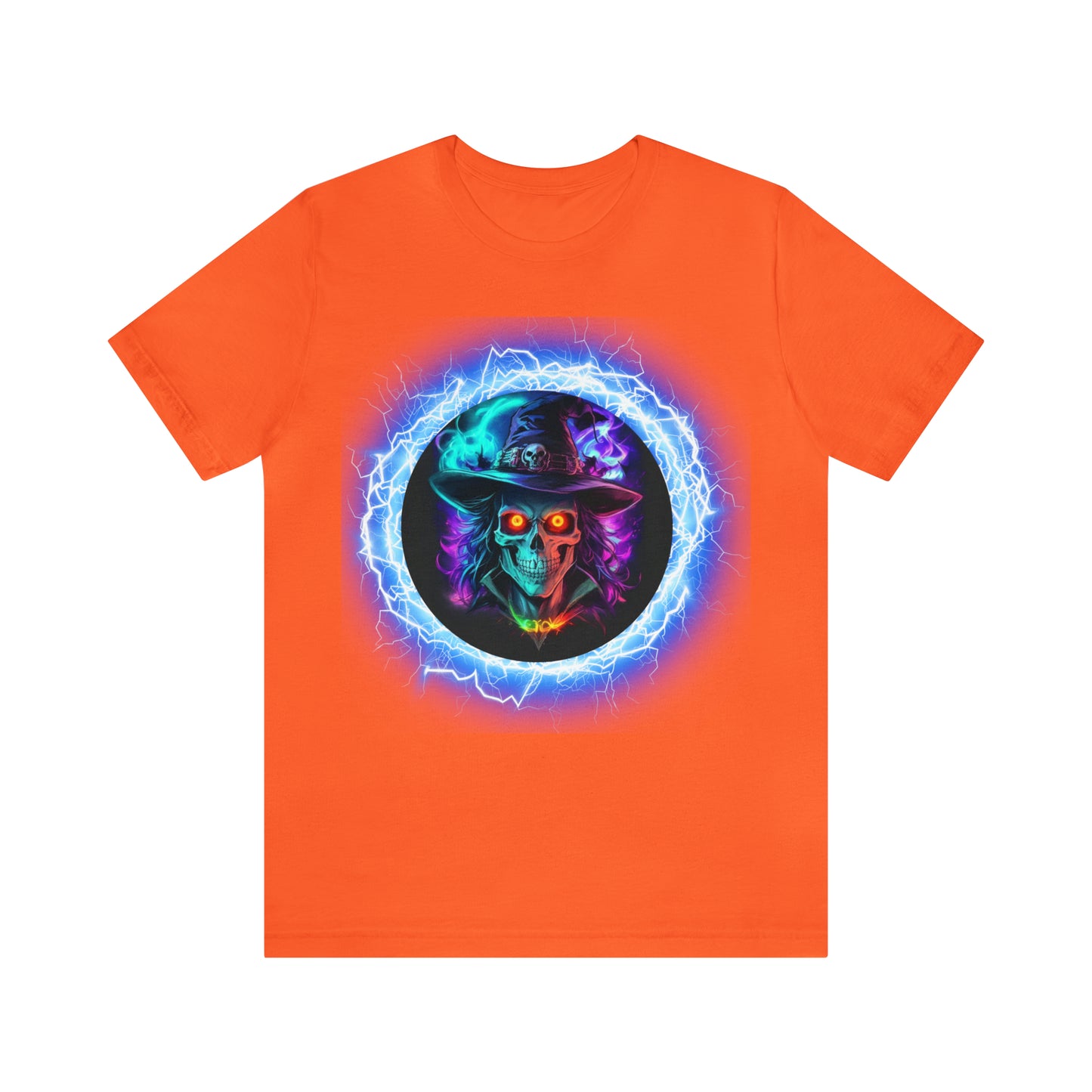 Camiseta de manga corta unisex Jersey - Calaveras de brujas de Halloween - 06