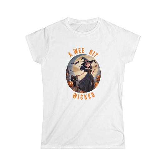 Women's Softstyle Tee - Halloween - A wee bit wicked - 02