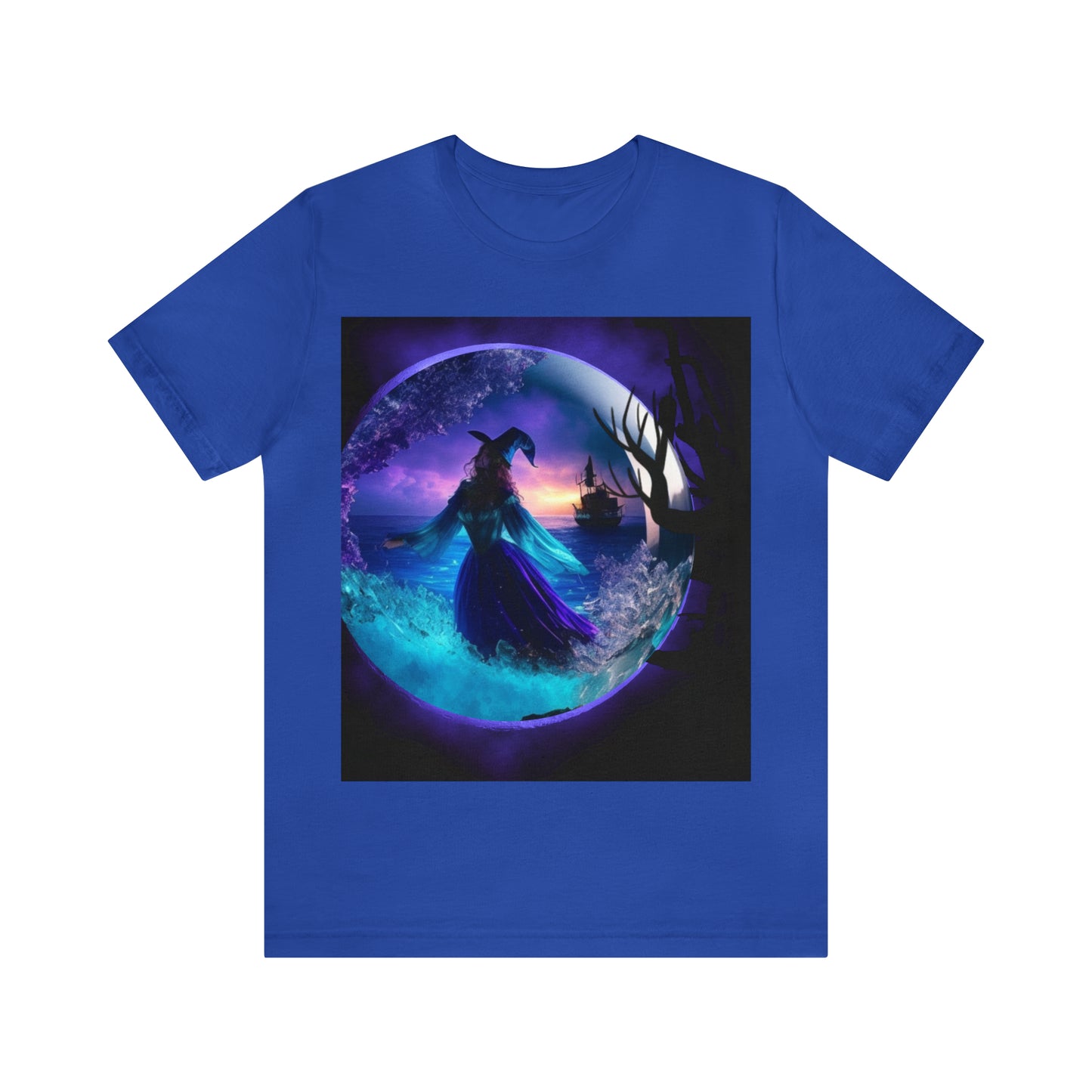 Camiseta de manga corta unisex Jersey - Halloween Witch AI - 02