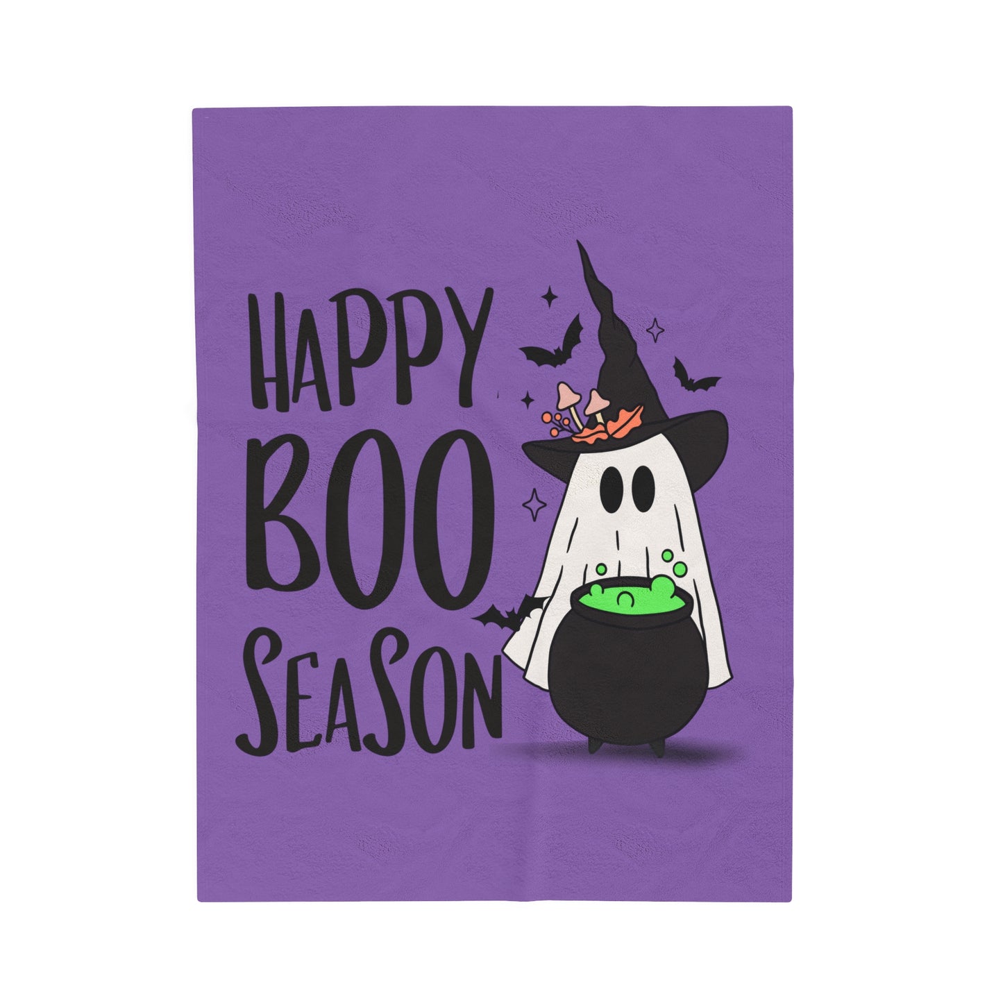 Manta de felpa de pana - Halloween - Pequeño fantasma - 20-02