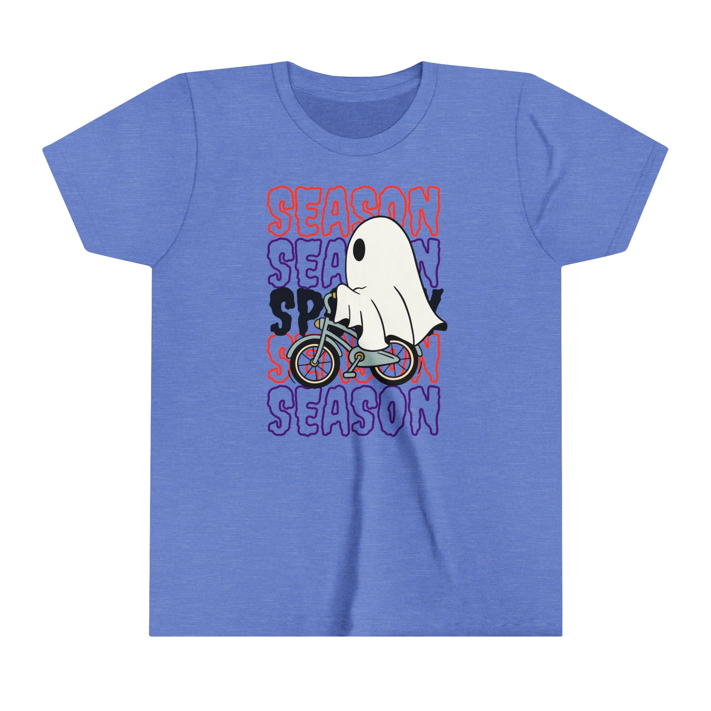 T-shirt à manches courtes pour jeunes - Halloween - Petit Fantôme - 18
