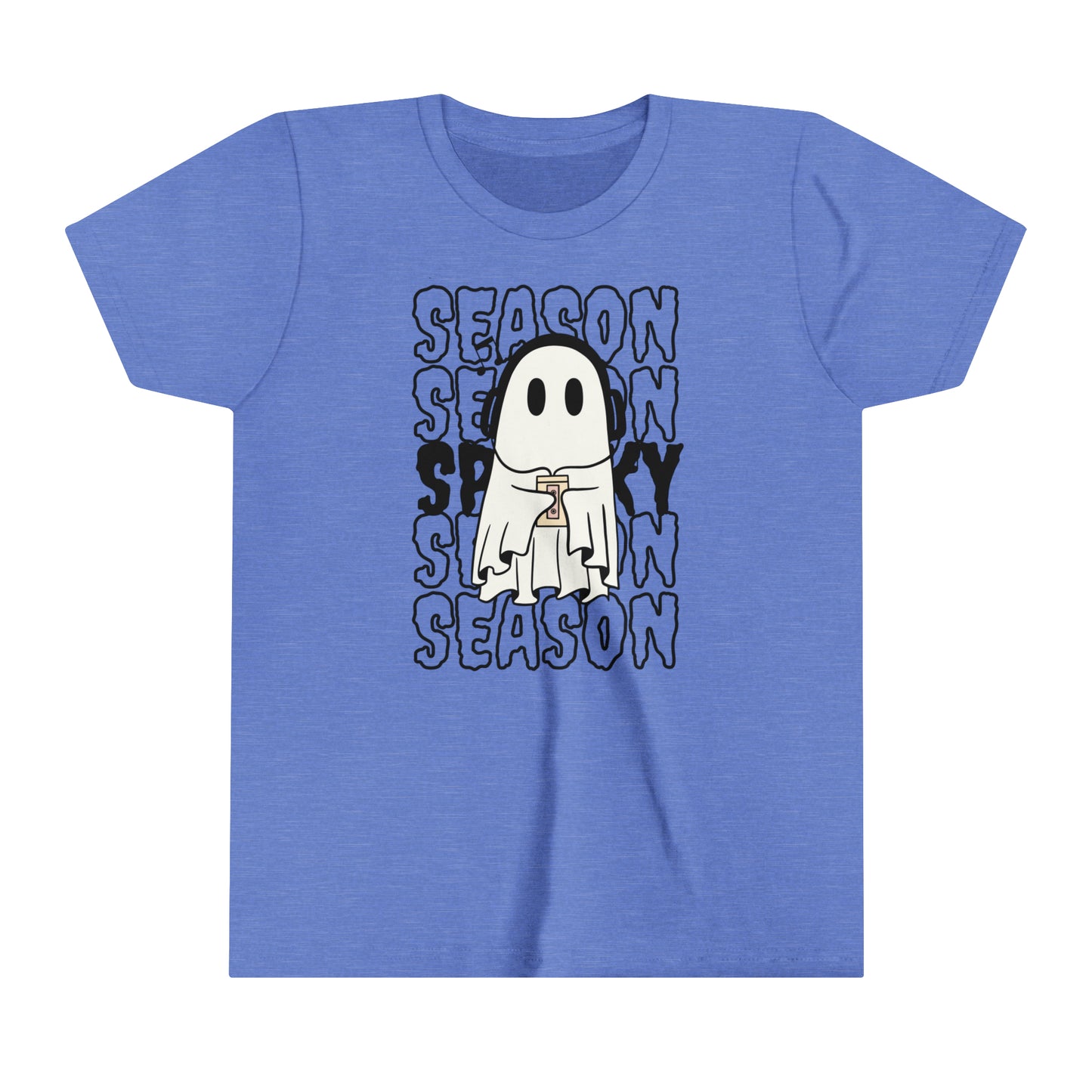 T-shirt à manches courtes pour jeunes - Halloween - Petit Fantôme - 16