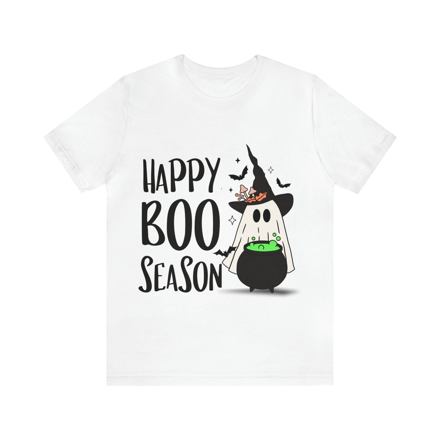 Tee-shirt à manches courtes en jersey unisexe - Halloween - Petit Fantôme - 20
