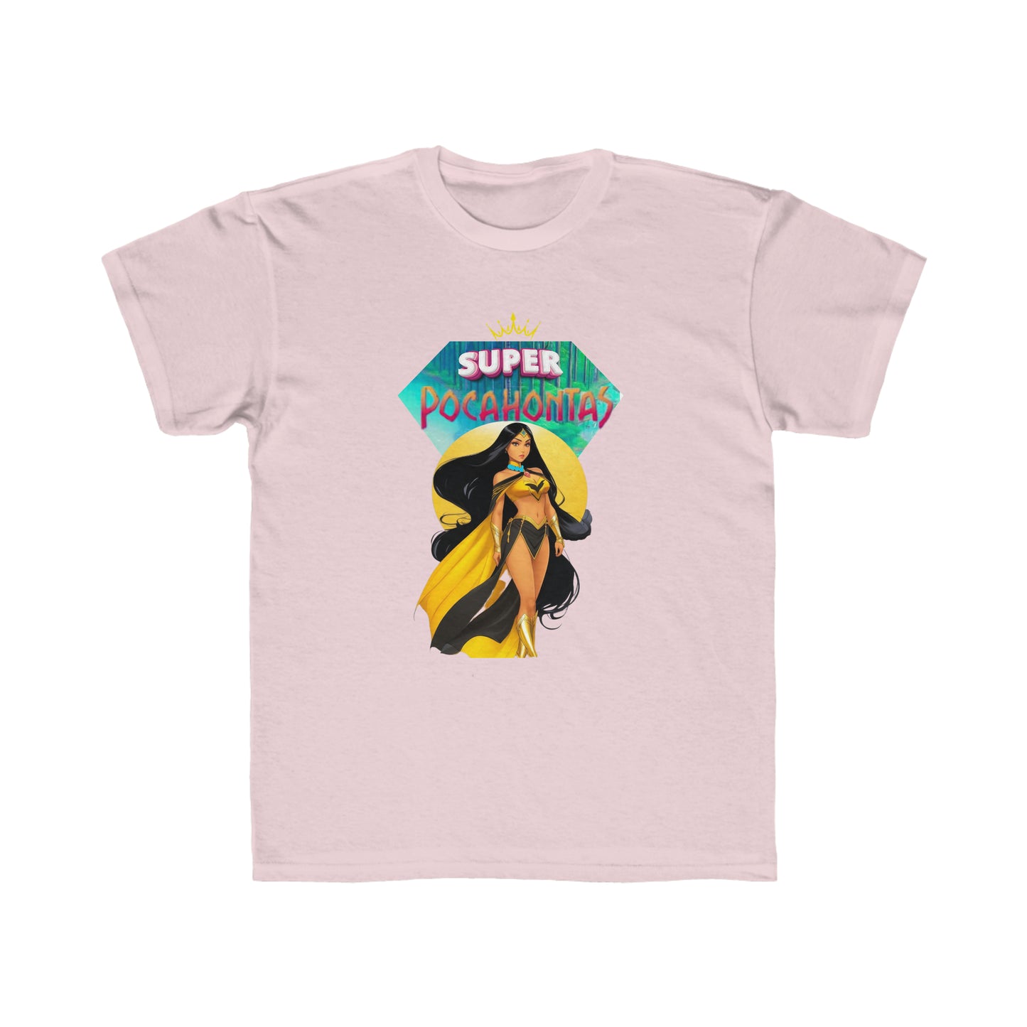 Camiseta de corte regular para niños - Princesas Heroína Pocahontas