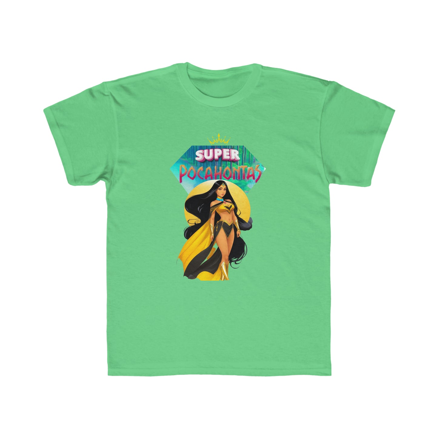 Camiseta de corte regular para niños - Princesas Heroína Pocahontas