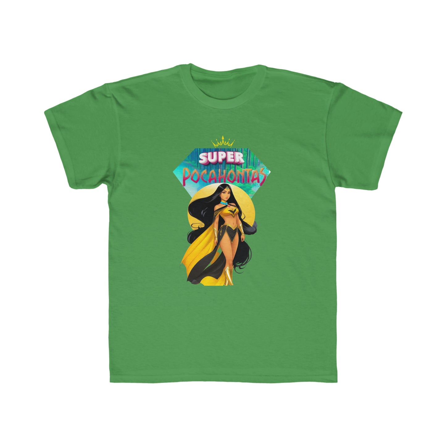 Camiseta de corte regular para niños - Princesas Heroína Pocahontas