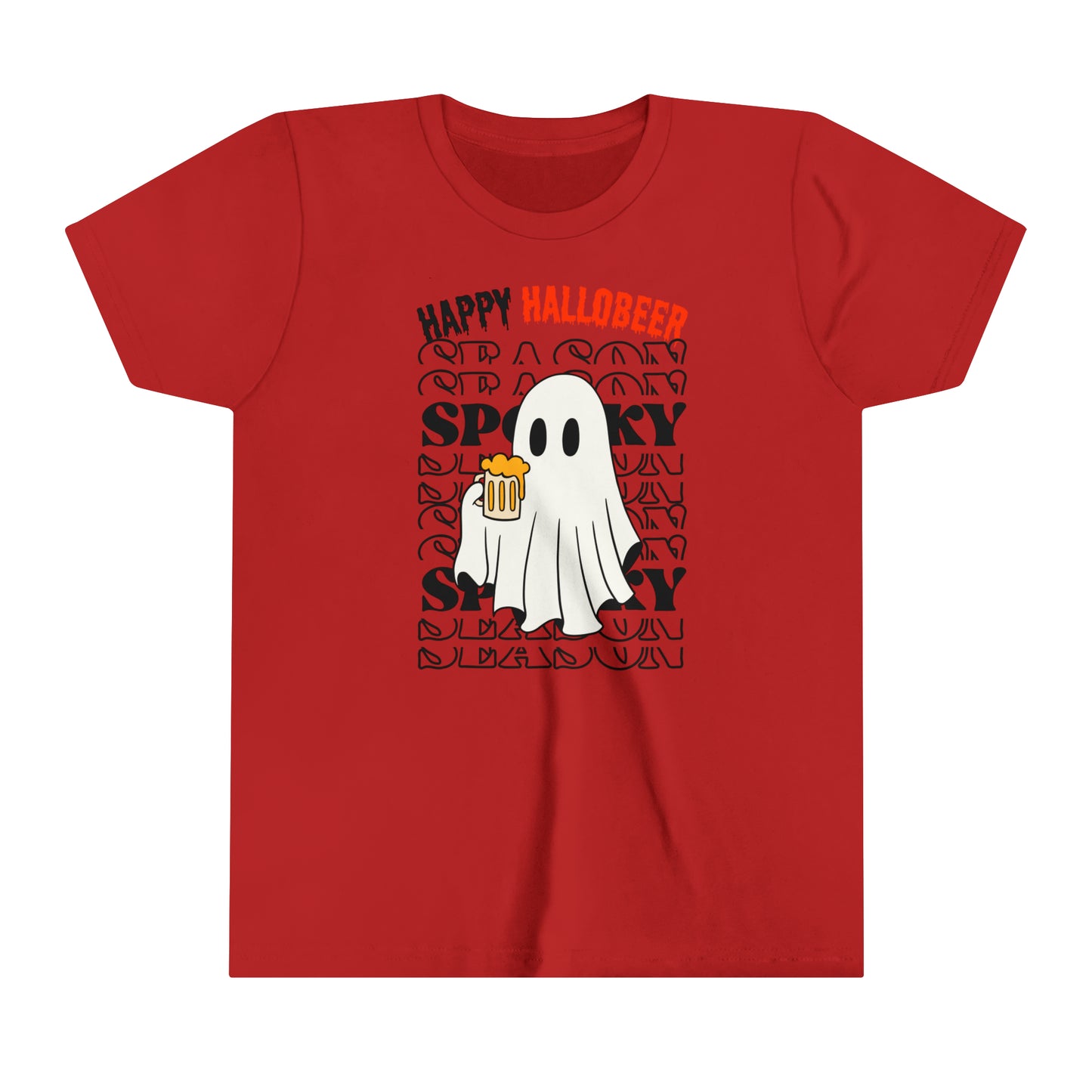 T-shirt à manches courtes pour jeunes - Halloween - Petit Fantôme - 01