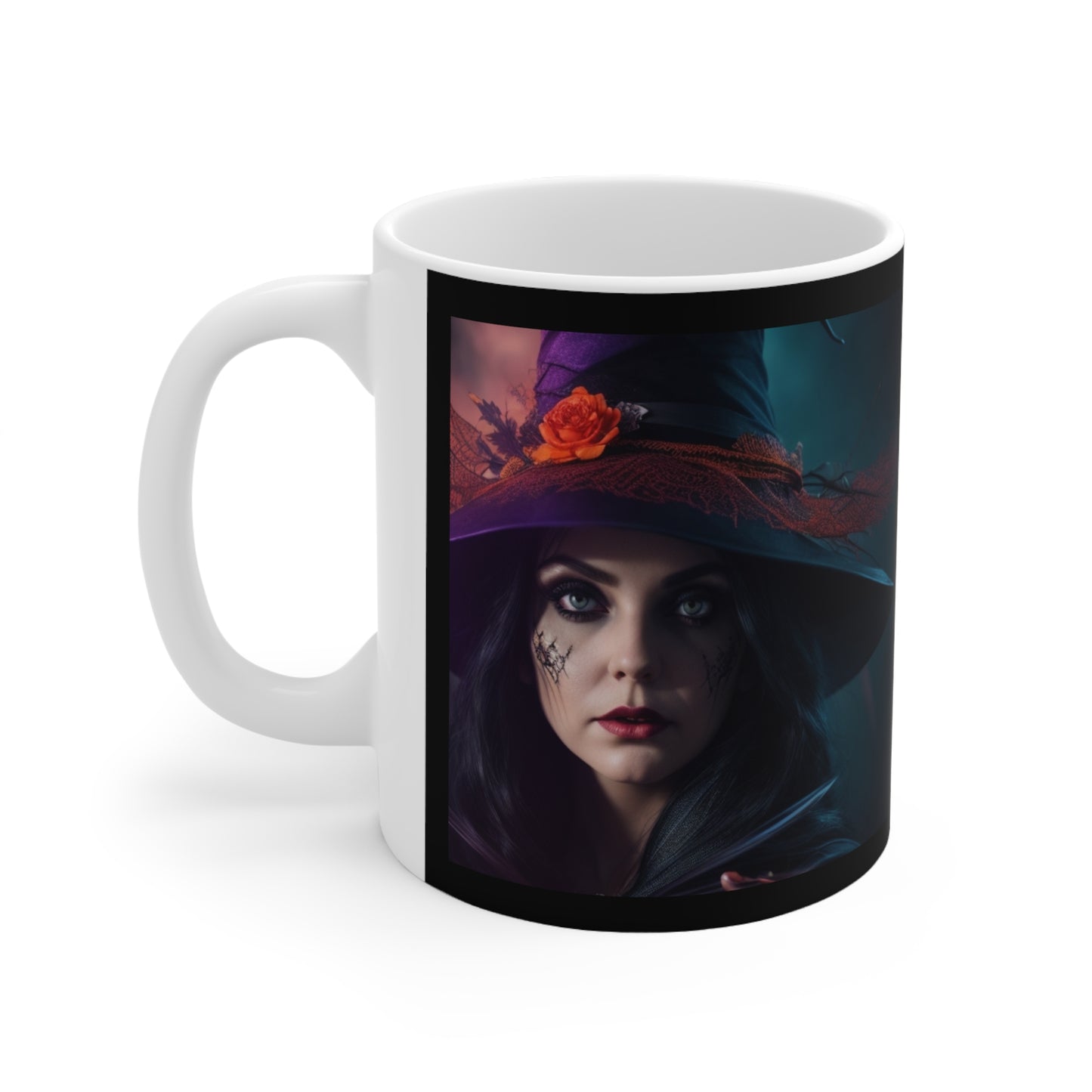 Taza de Cerámica 11oz - Bruja de Halloween AI - 06