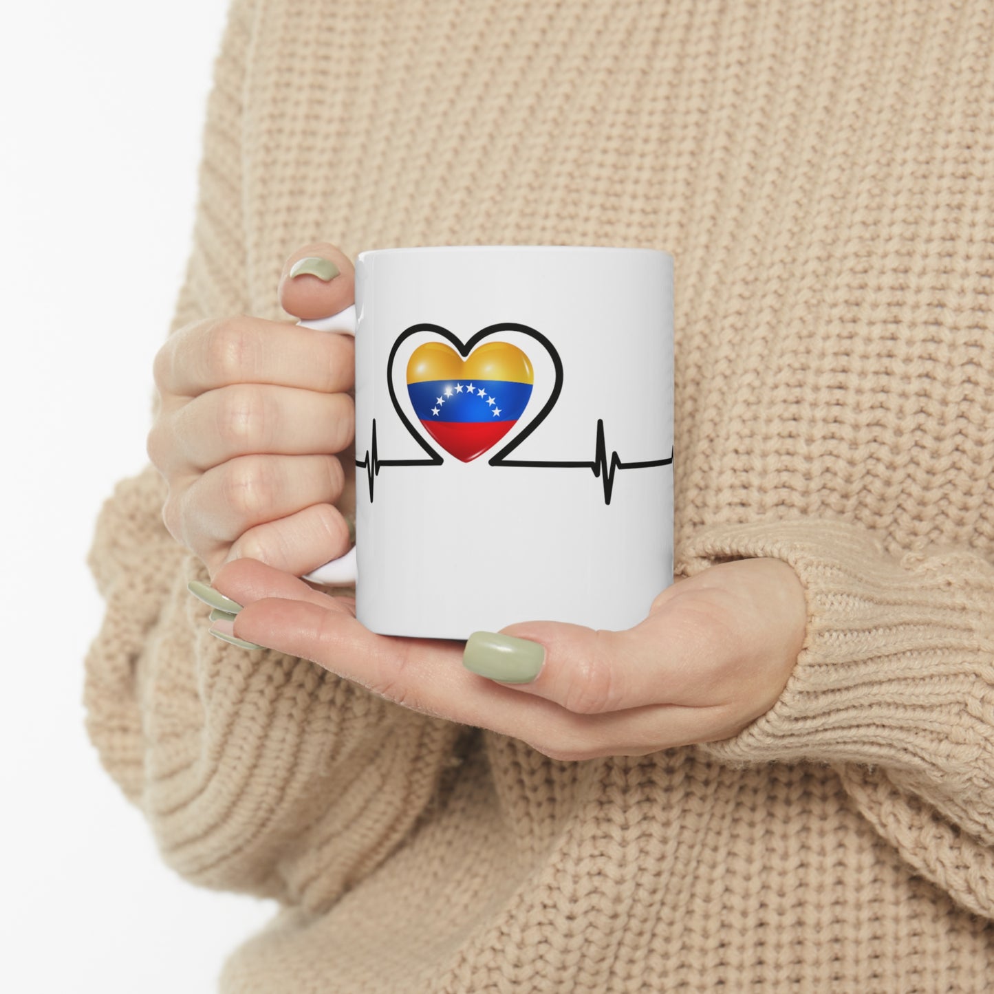 Ceramic Mug 11 oz - Venezuela's flag